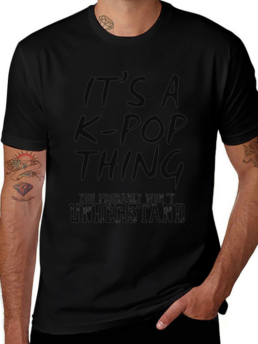 K-Pop Thing Graphic Tee - Black