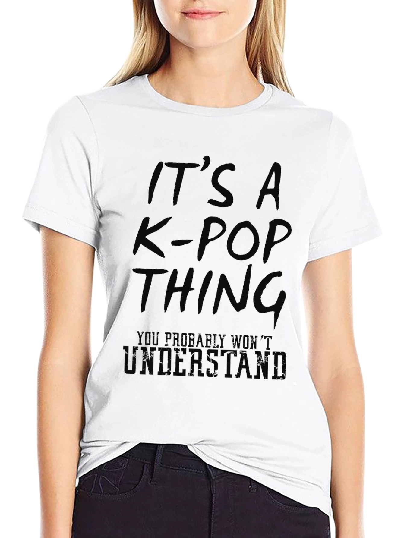 K-Pop Thing Graphic Tee - Black