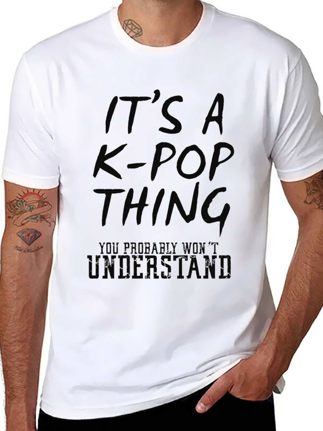 K-Pop Thing Graphic Tee - Black
