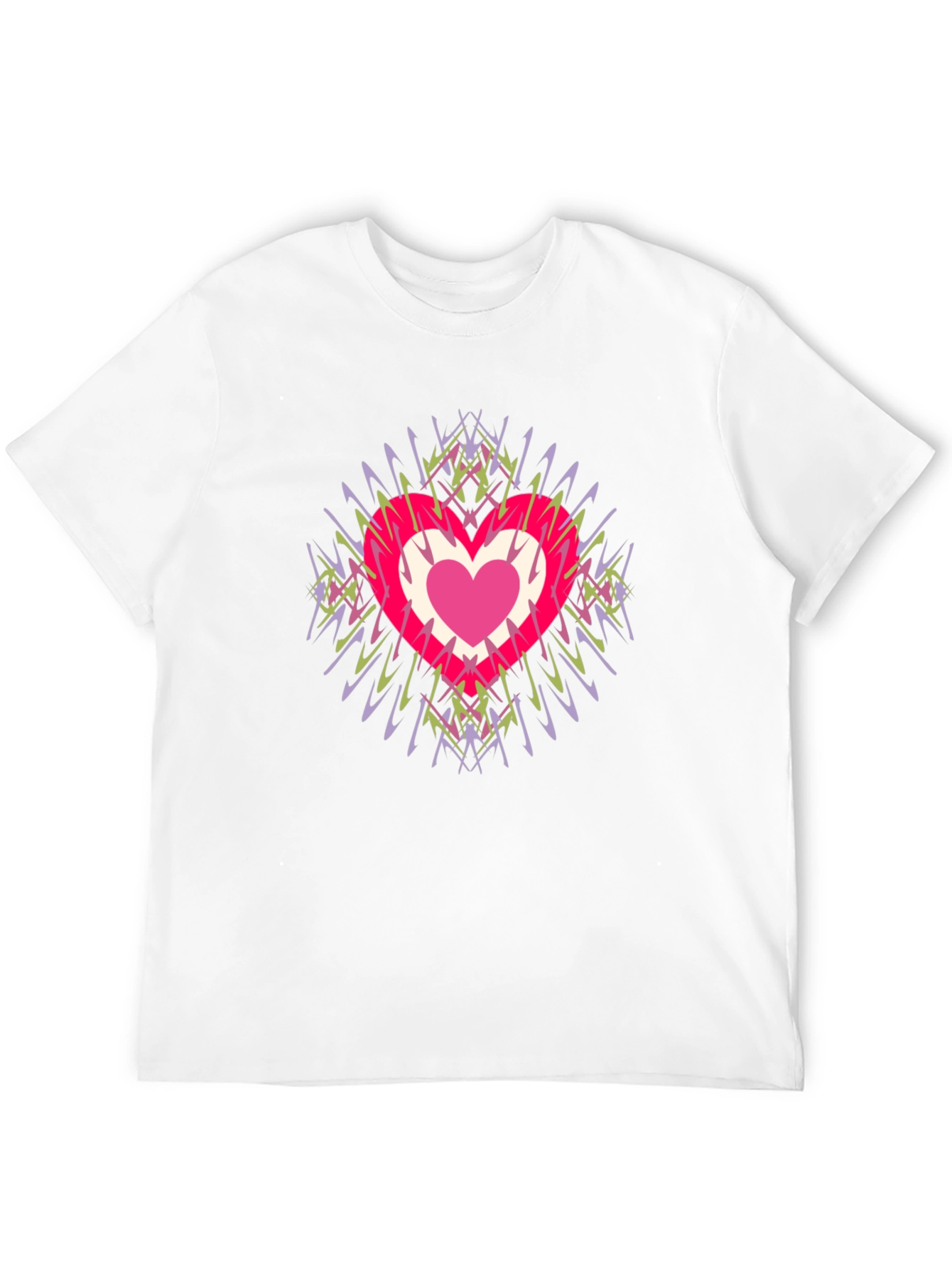 Heart Burst Graphic Tee - Stylish Comfort