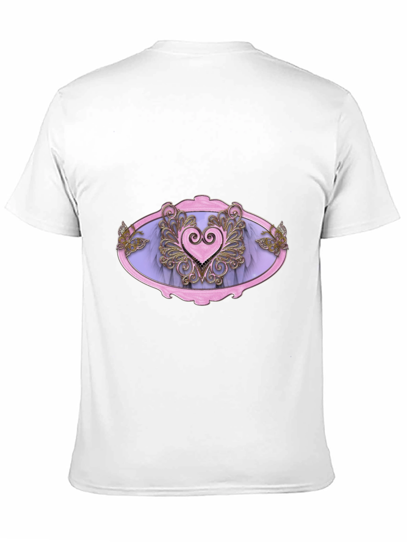 Gothic Heart T-Shirt - Pink & Purple Love Design