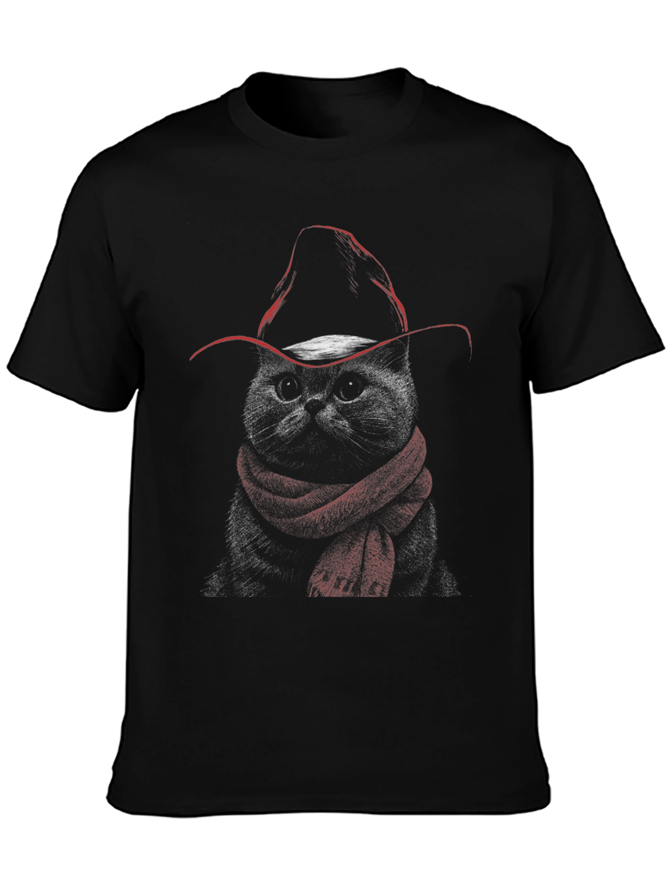 Cool Cat Cowboy T-Shirt - Unisex