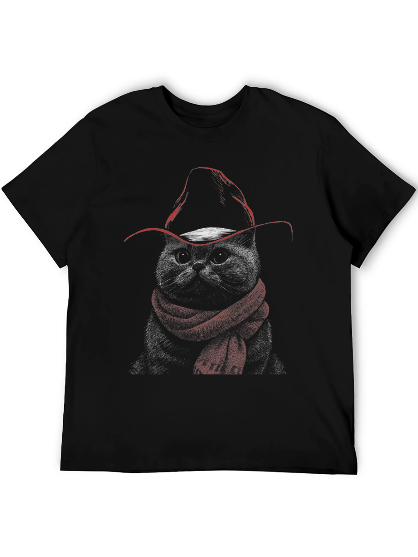 Cool Cat Cowboy T-Shirt - Unisex