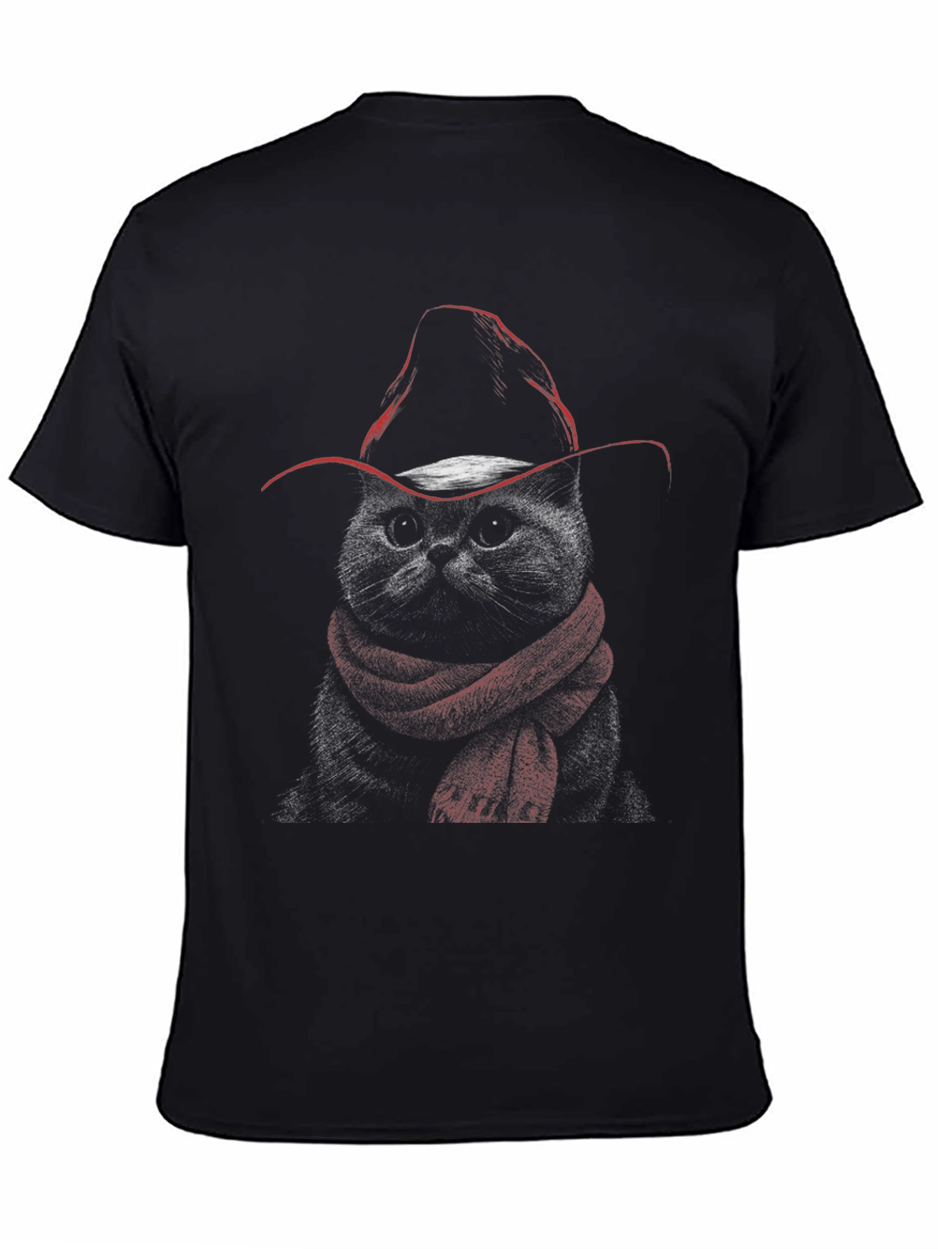 Cool Cat Cowboy T-Shirt - Unisex