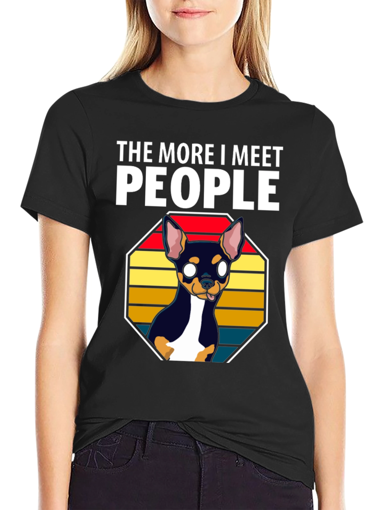 Dog Lover Tee - More I Meet People