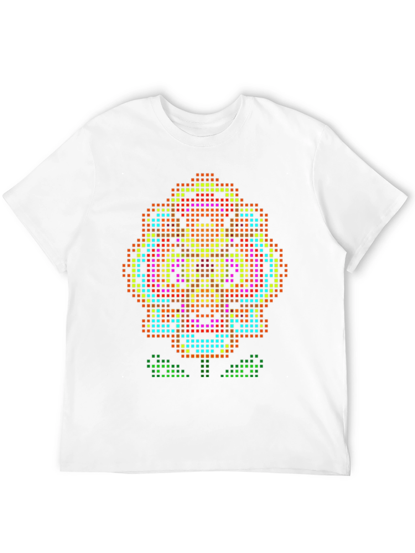 Pixel Art Flower T-Shirt - Retro Gaming Style Tee