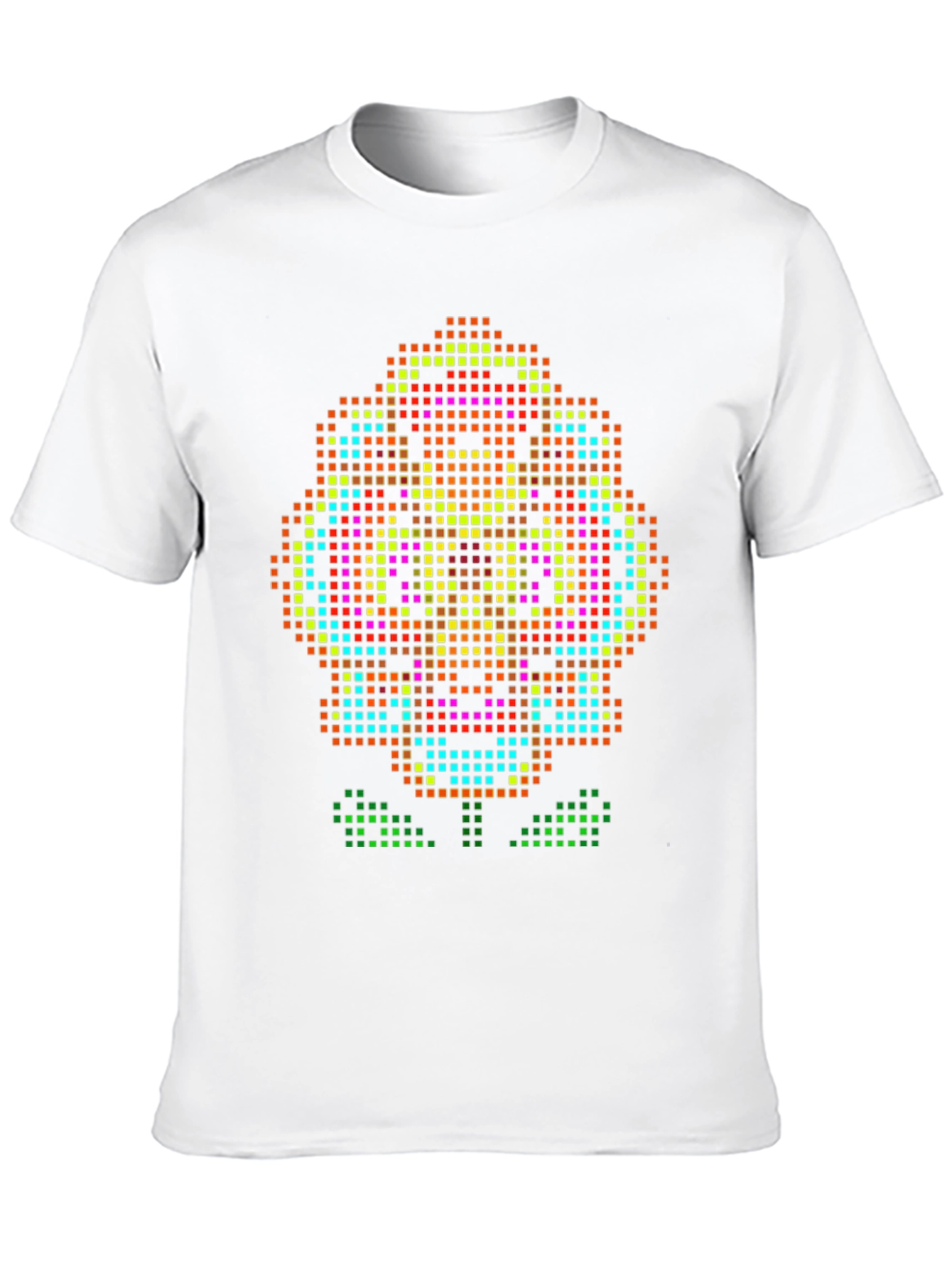 Pixel Art Flower T-Shirt - Retro Gaming Style Tee