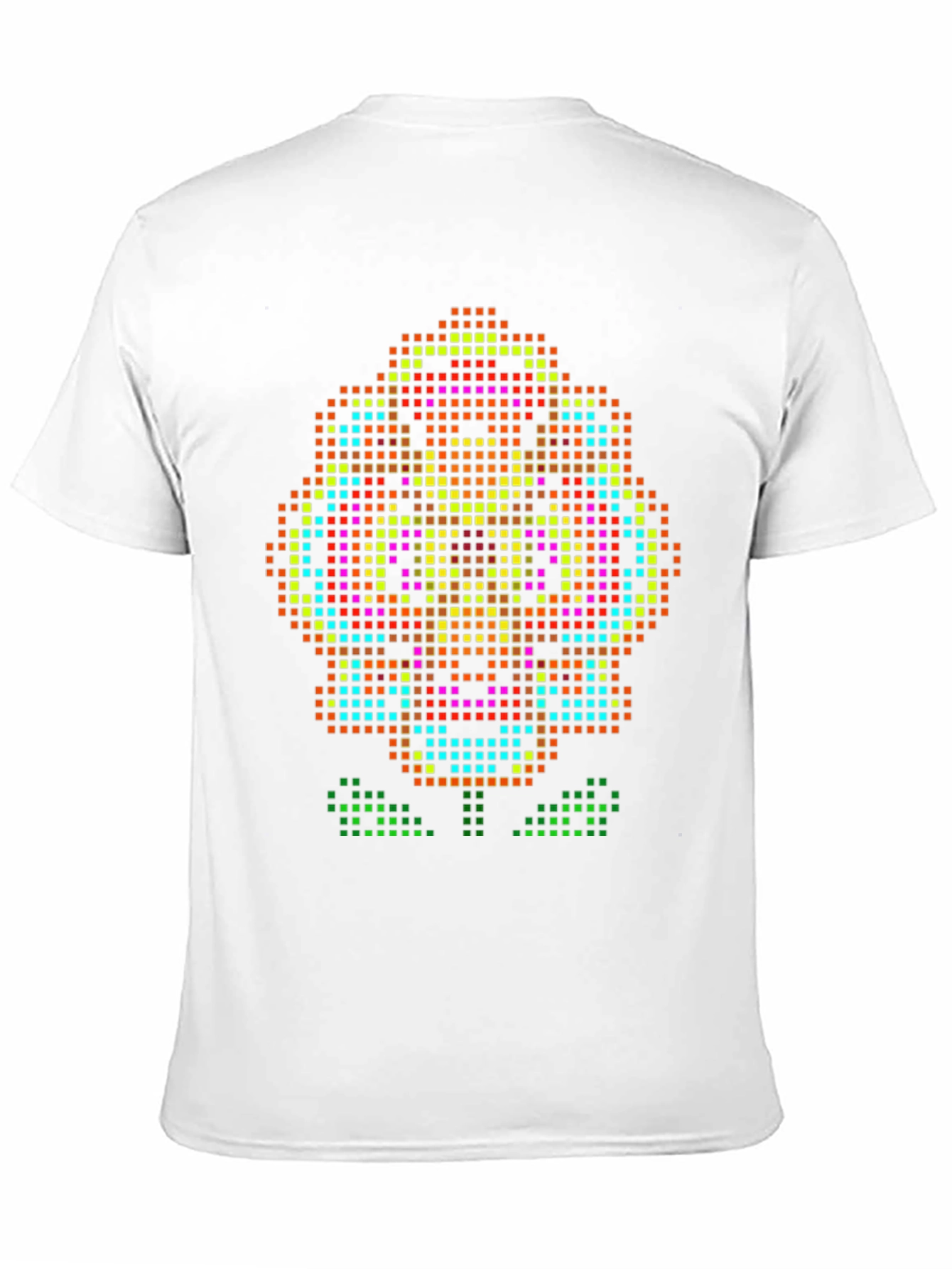 Pixel Art Flower T-Shirt - Retro Gaming Style Tee