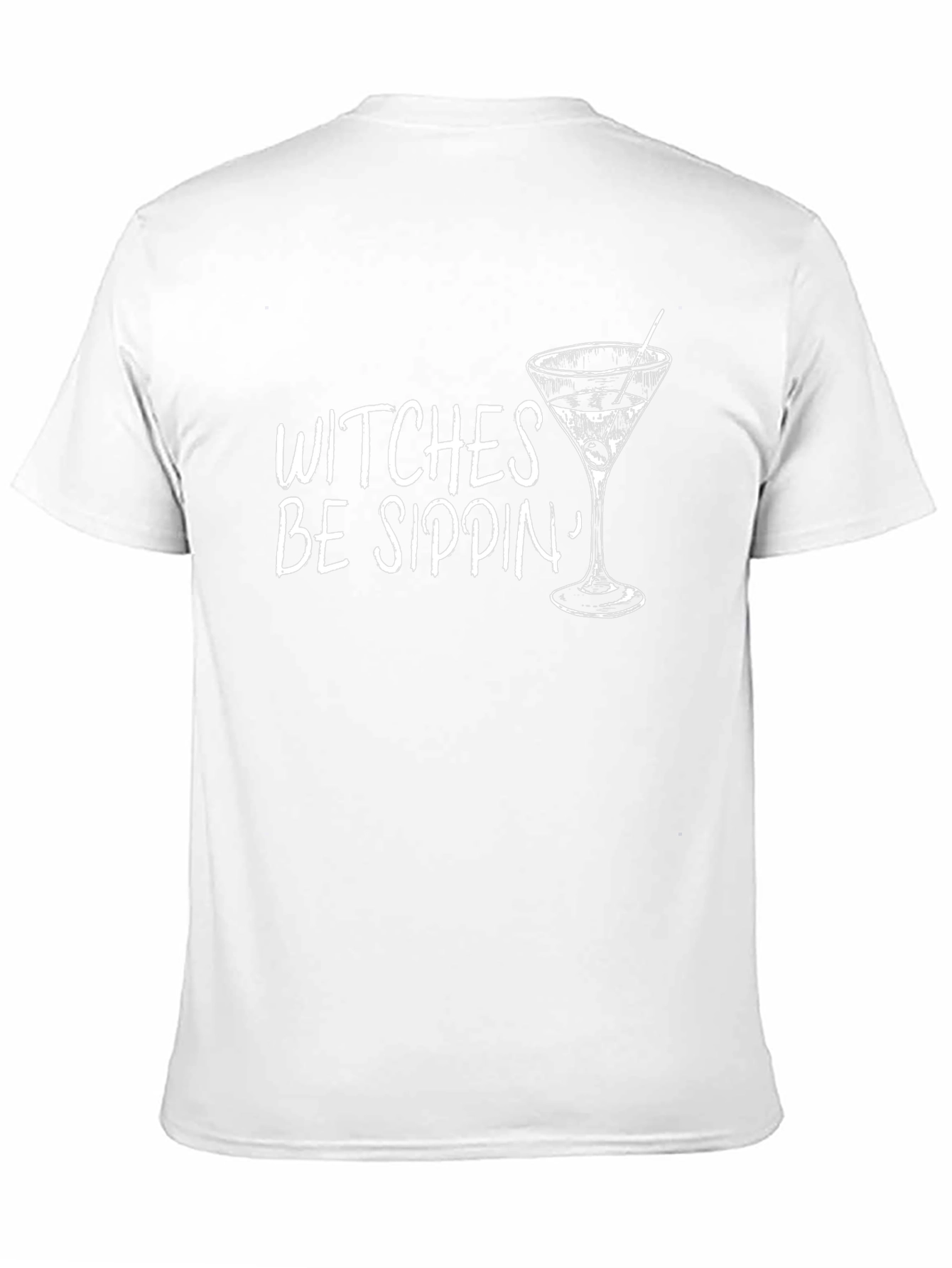 Witches Be Sippin Graphic Tee - Halloween Cocktail Shirt