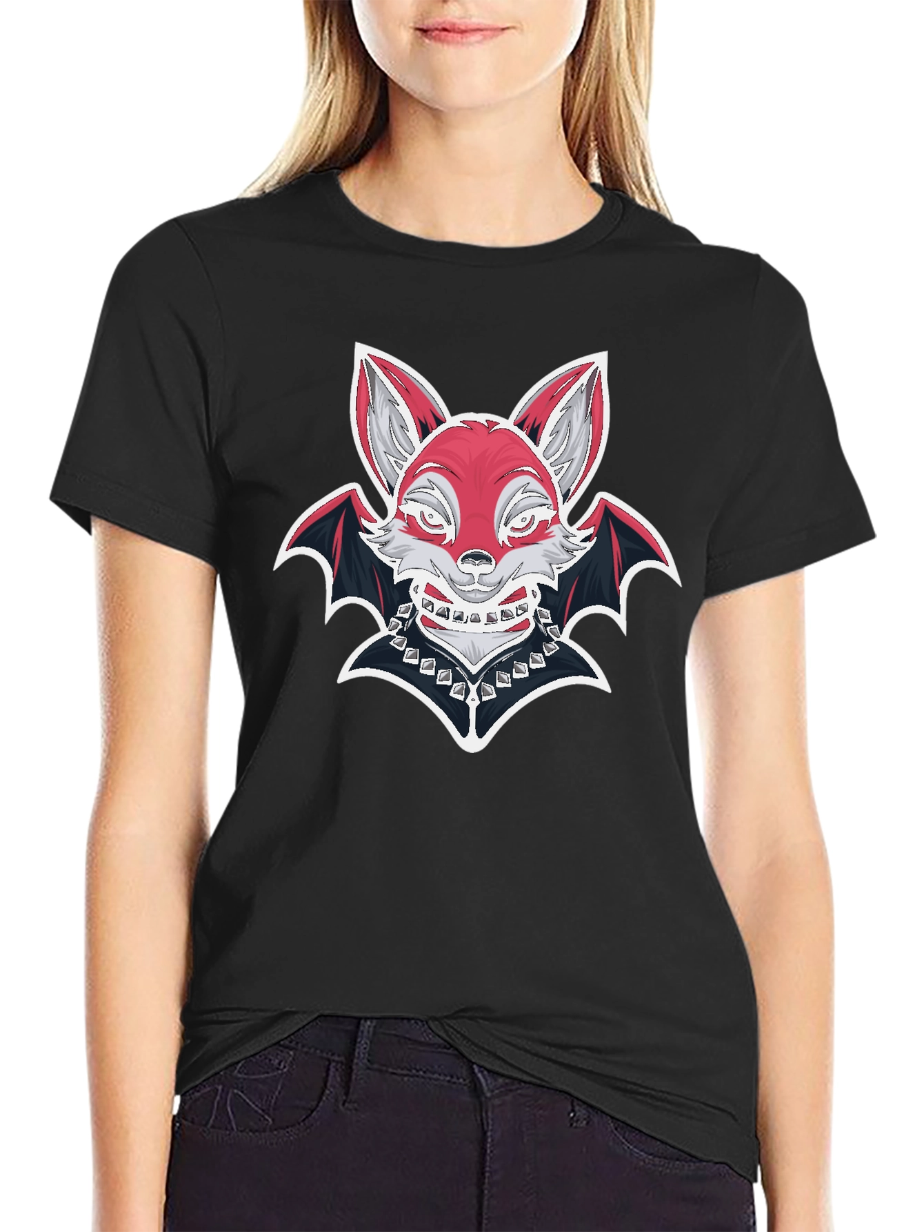 Fox Bat Graphic T-Shirt - Unique Design