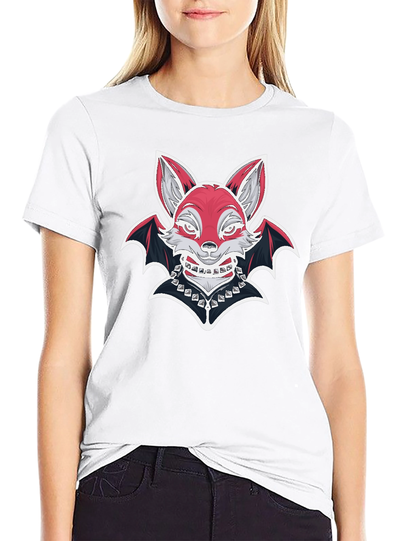 Fox Bat Graphic T-Shirt - Unique Design