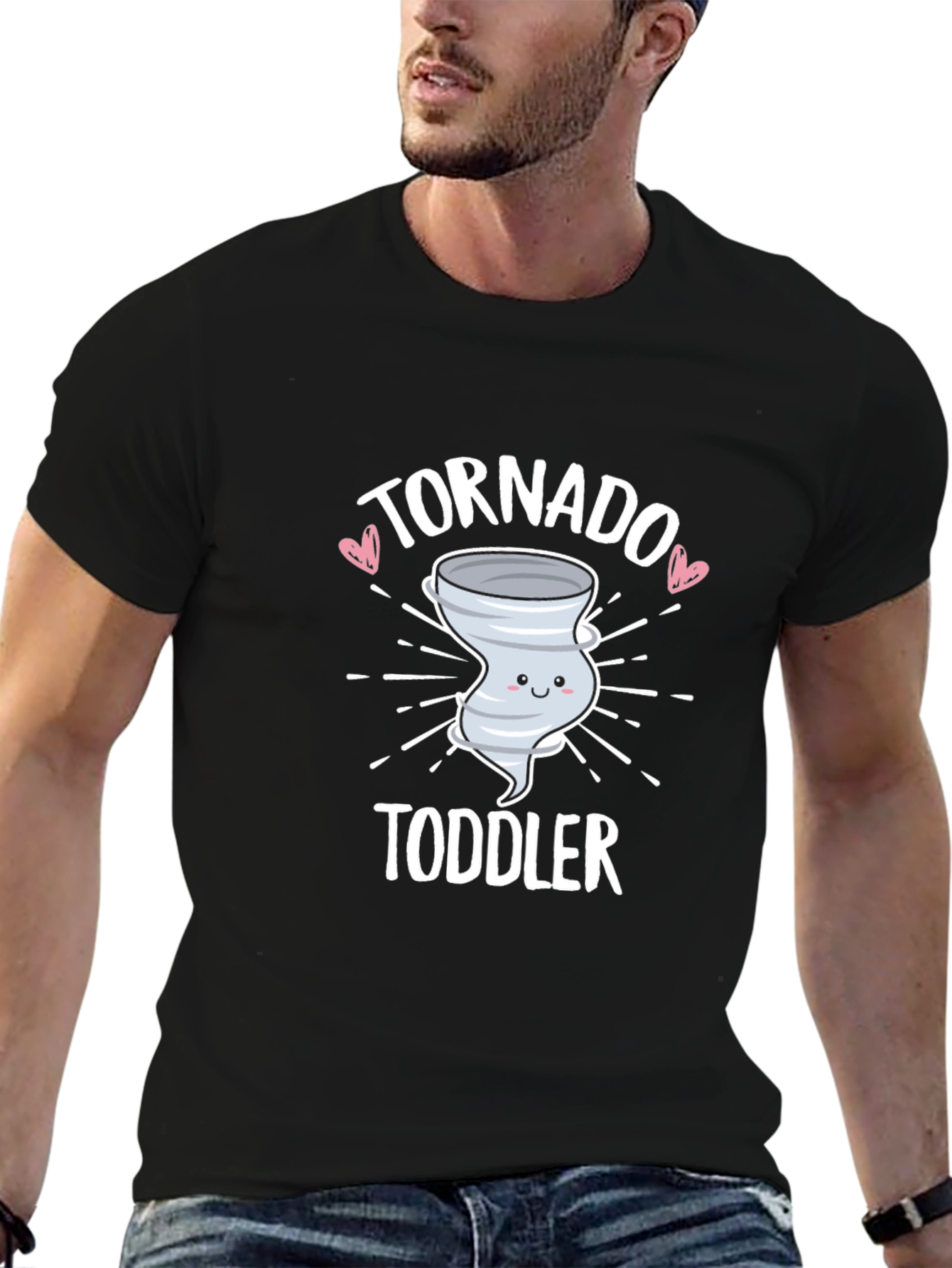 Tornado Toddler Black Cotton T-Shirt