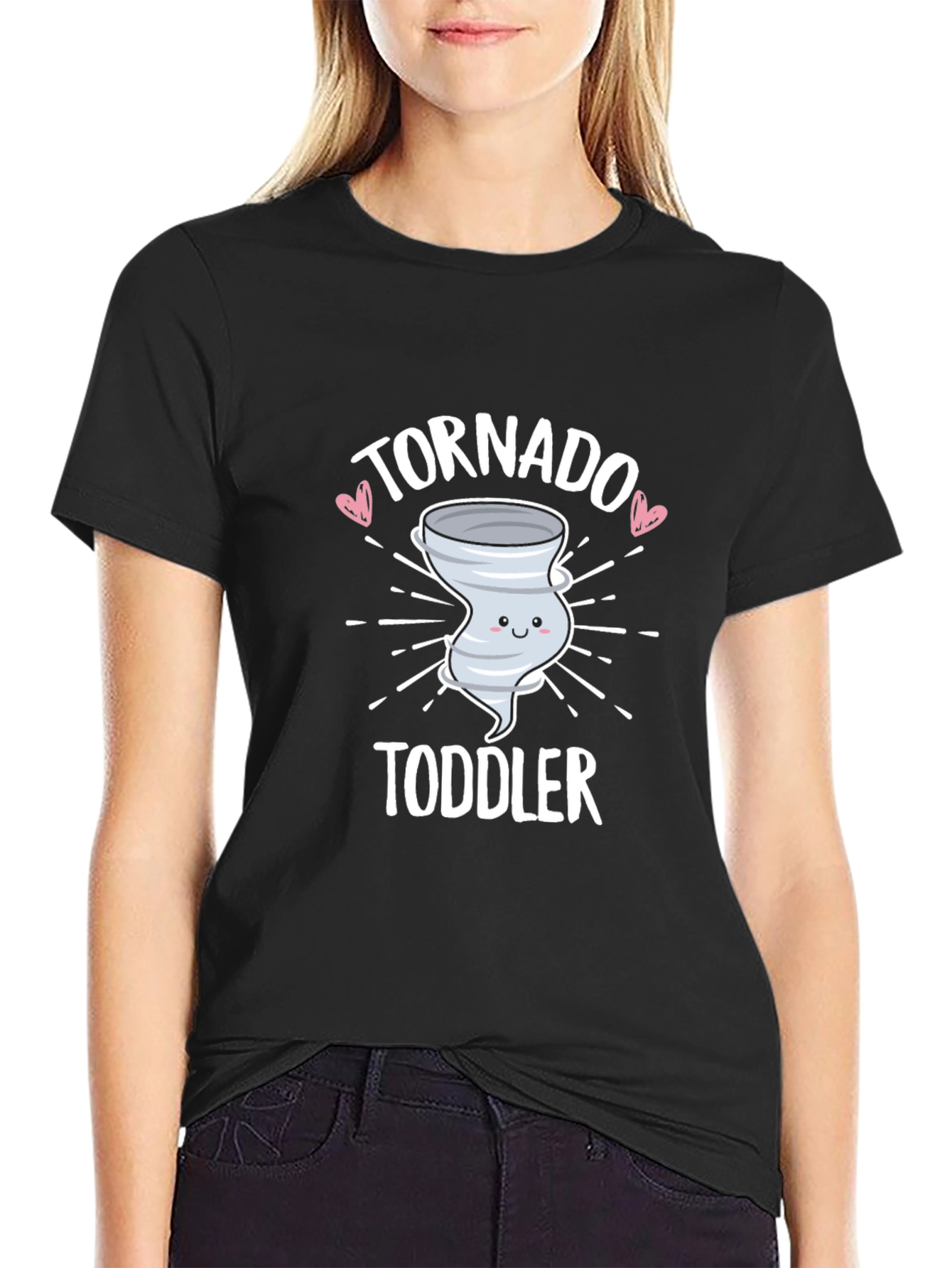 Tornado Toddler Black Cotton T-Shirt