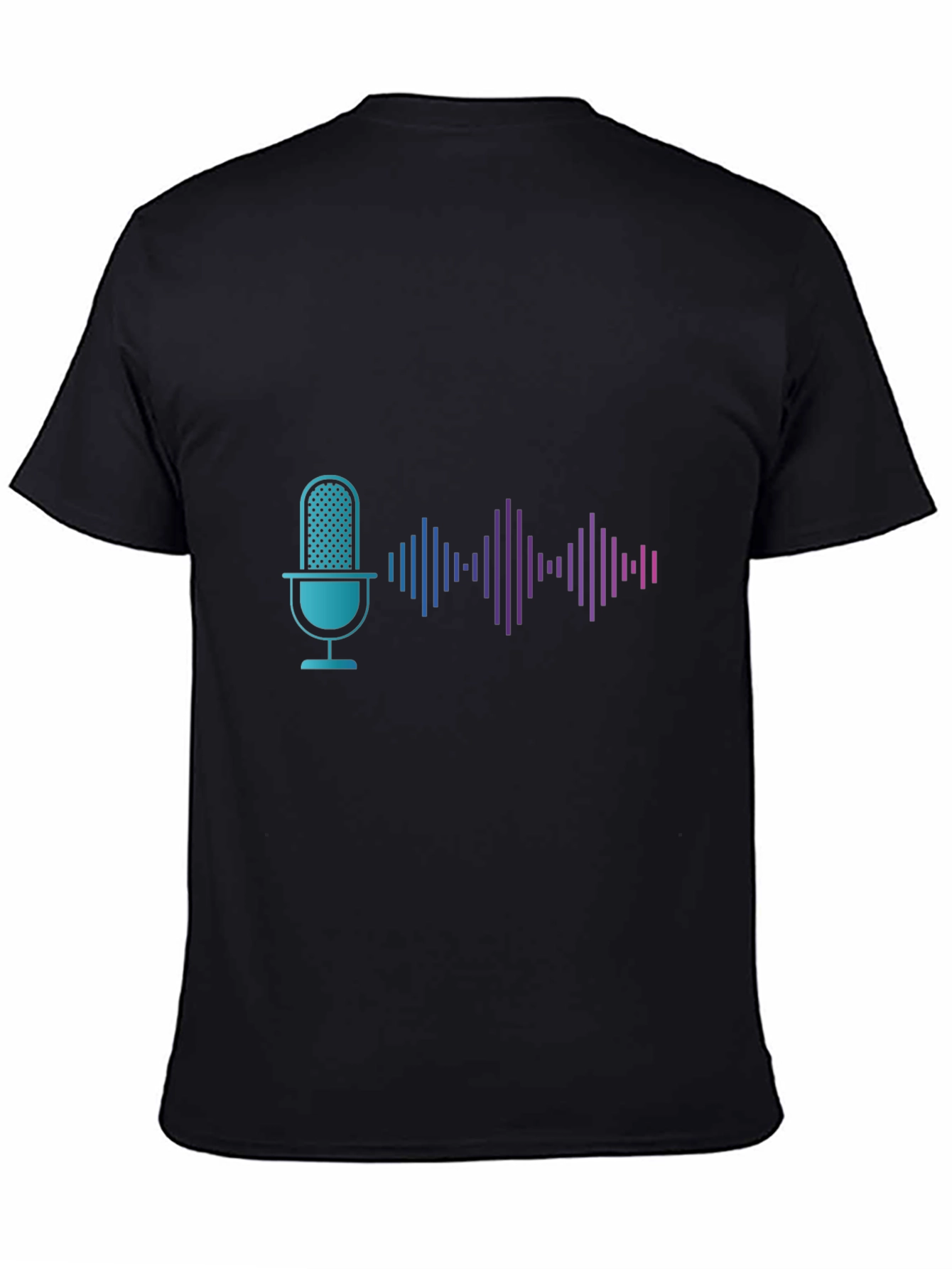 Podcast Microphone Wave Graphic Tee