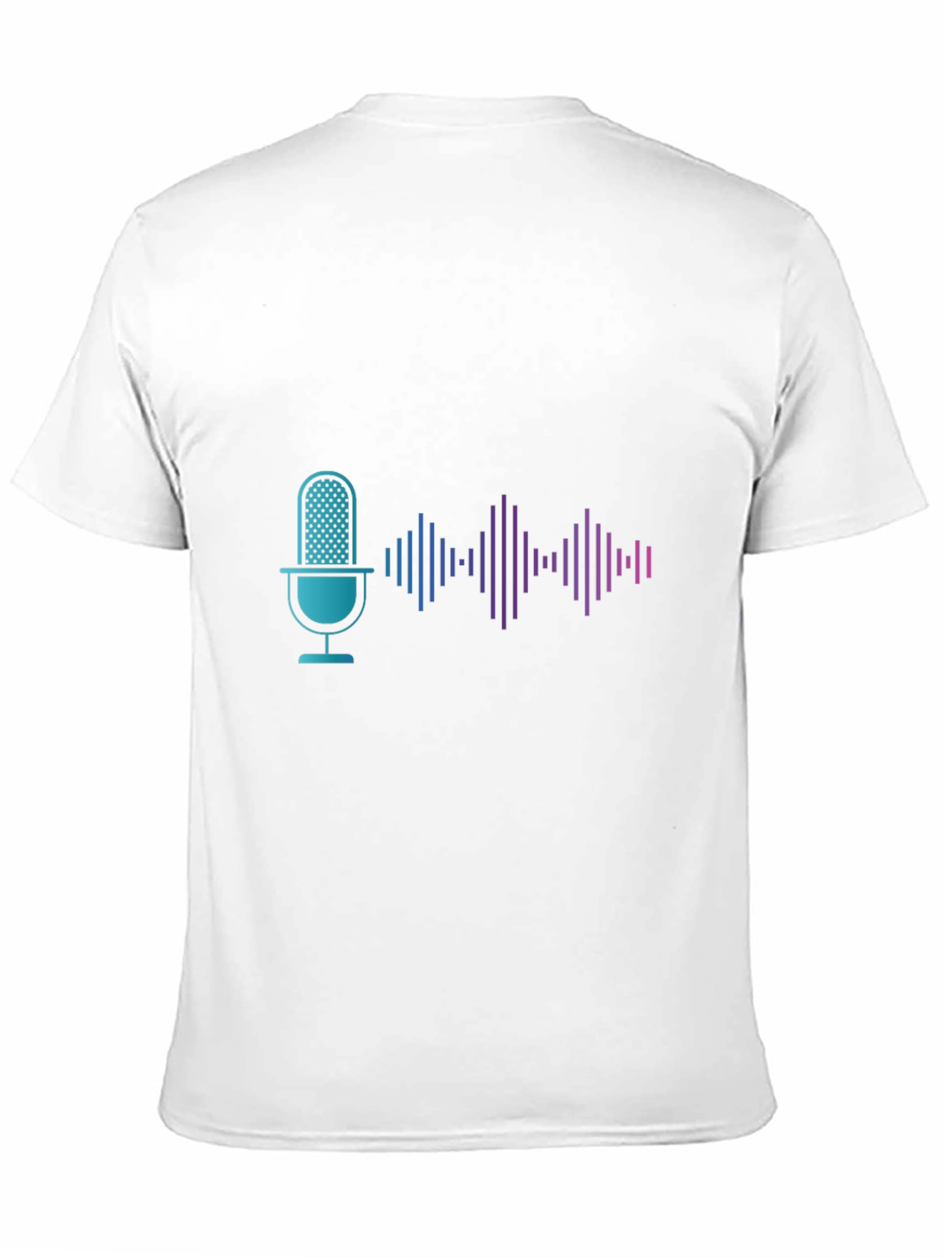 Podcast Microphone Wave Graphic Tee