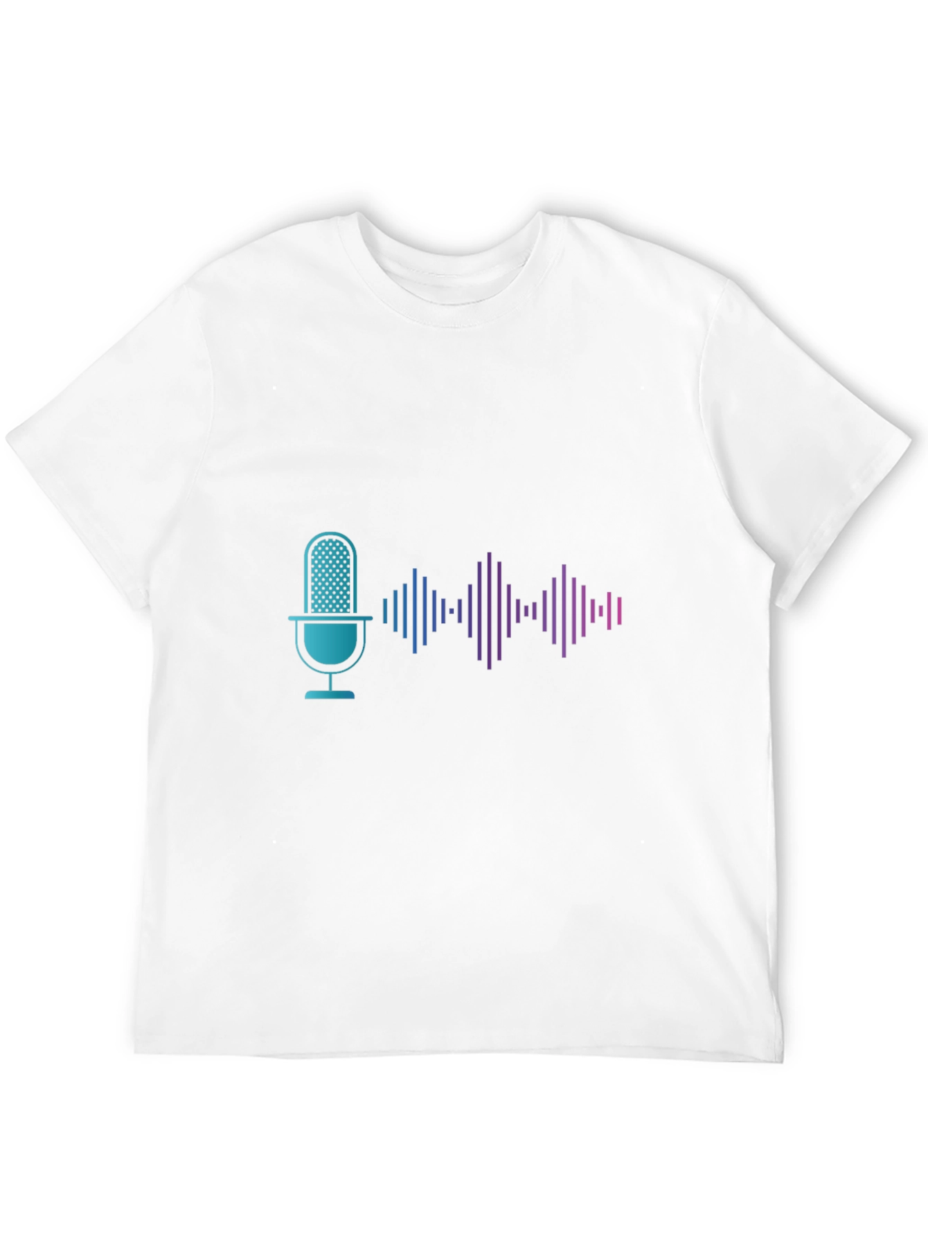 Podcast Microphone Wave Graphic Tee