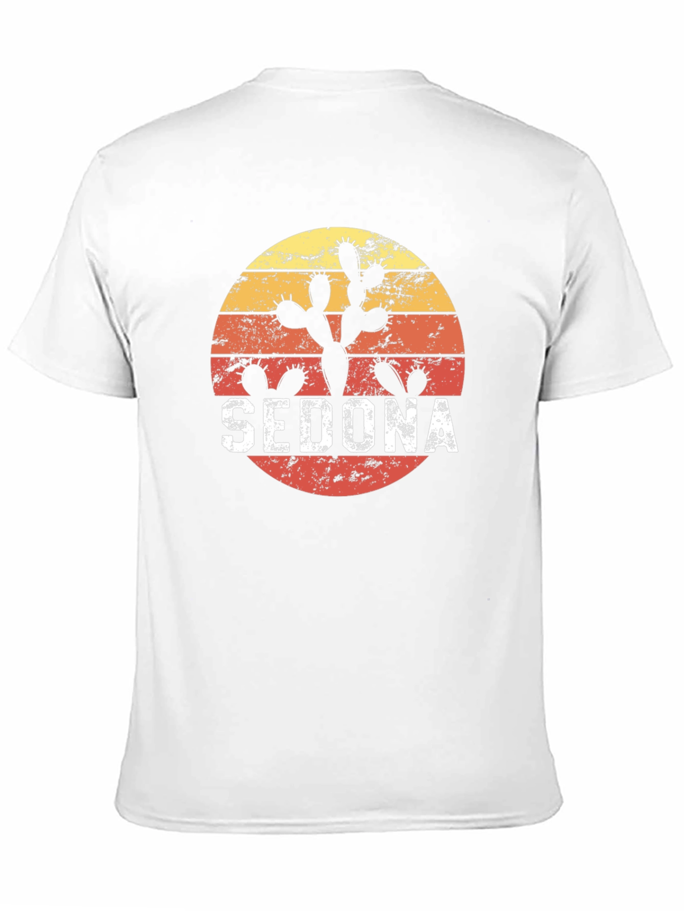 Sedona Cactus Retro Sunset Graphic T-Shirt