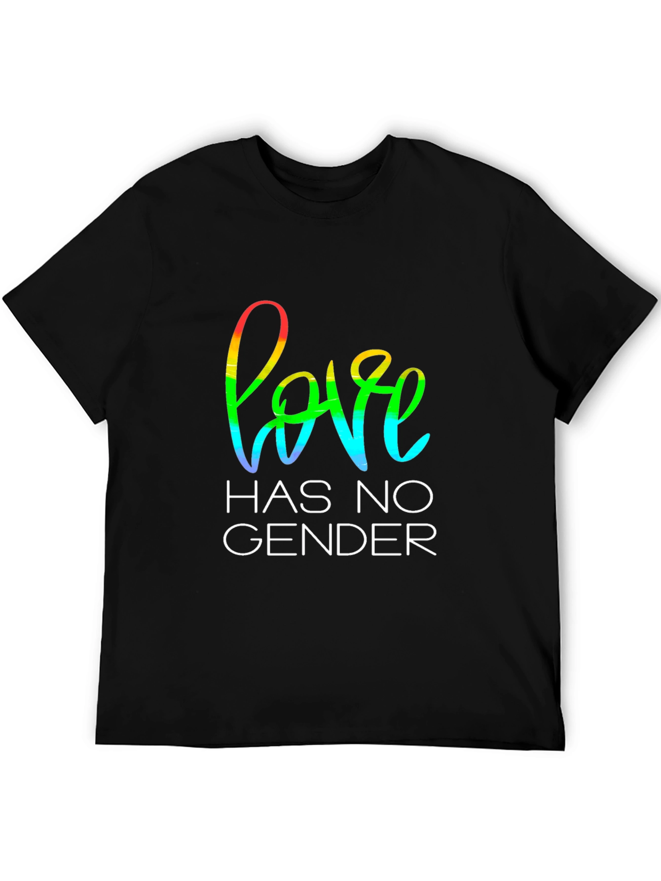 Love Has No Gender Black T-Shirt