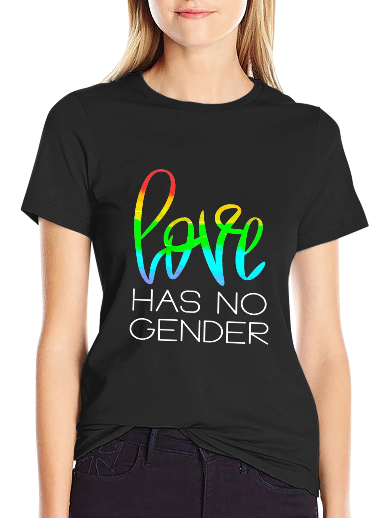 Love Has No Gender Black T-Shirt