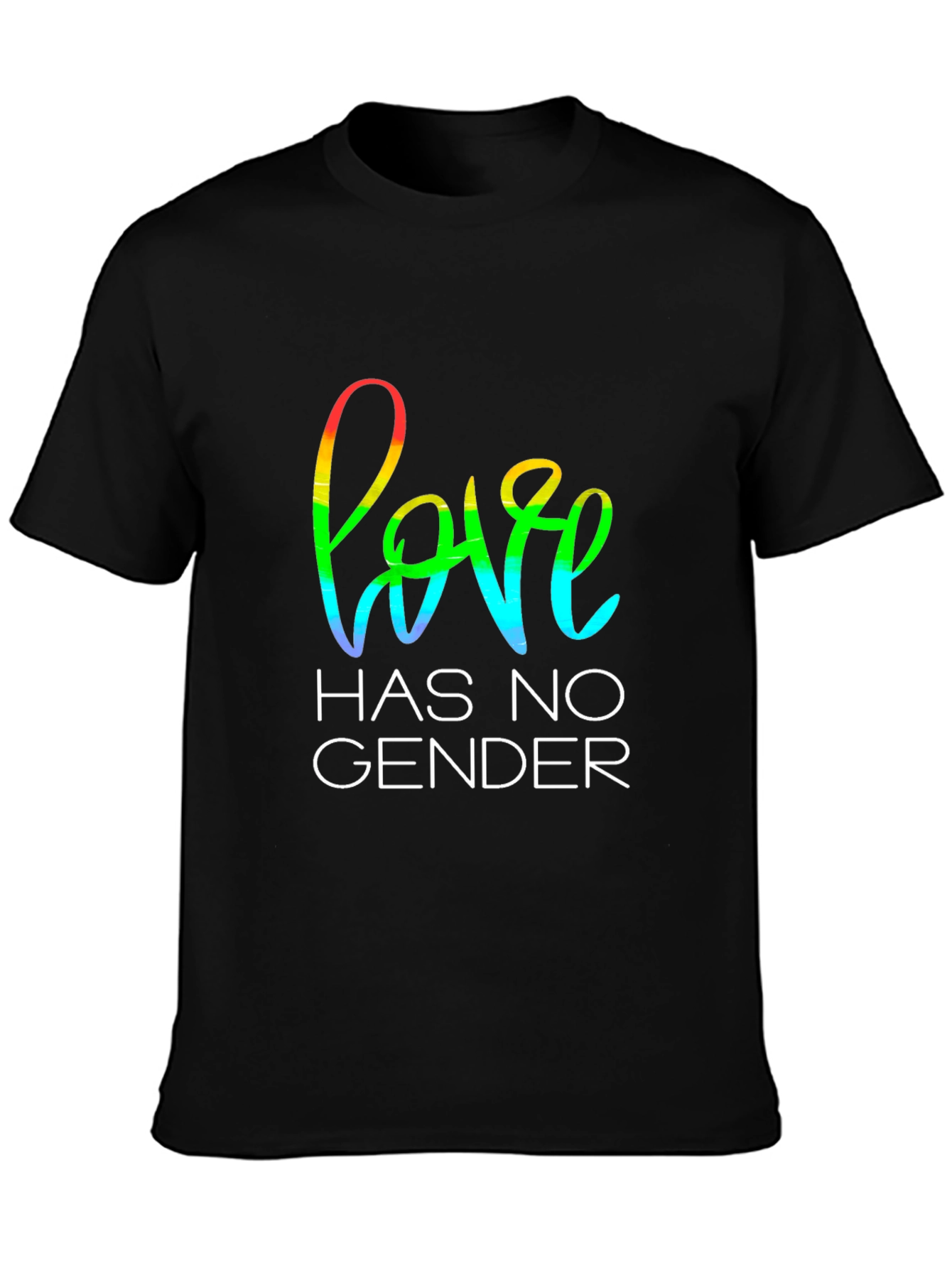 Love Has No Gender Black T-Shirt