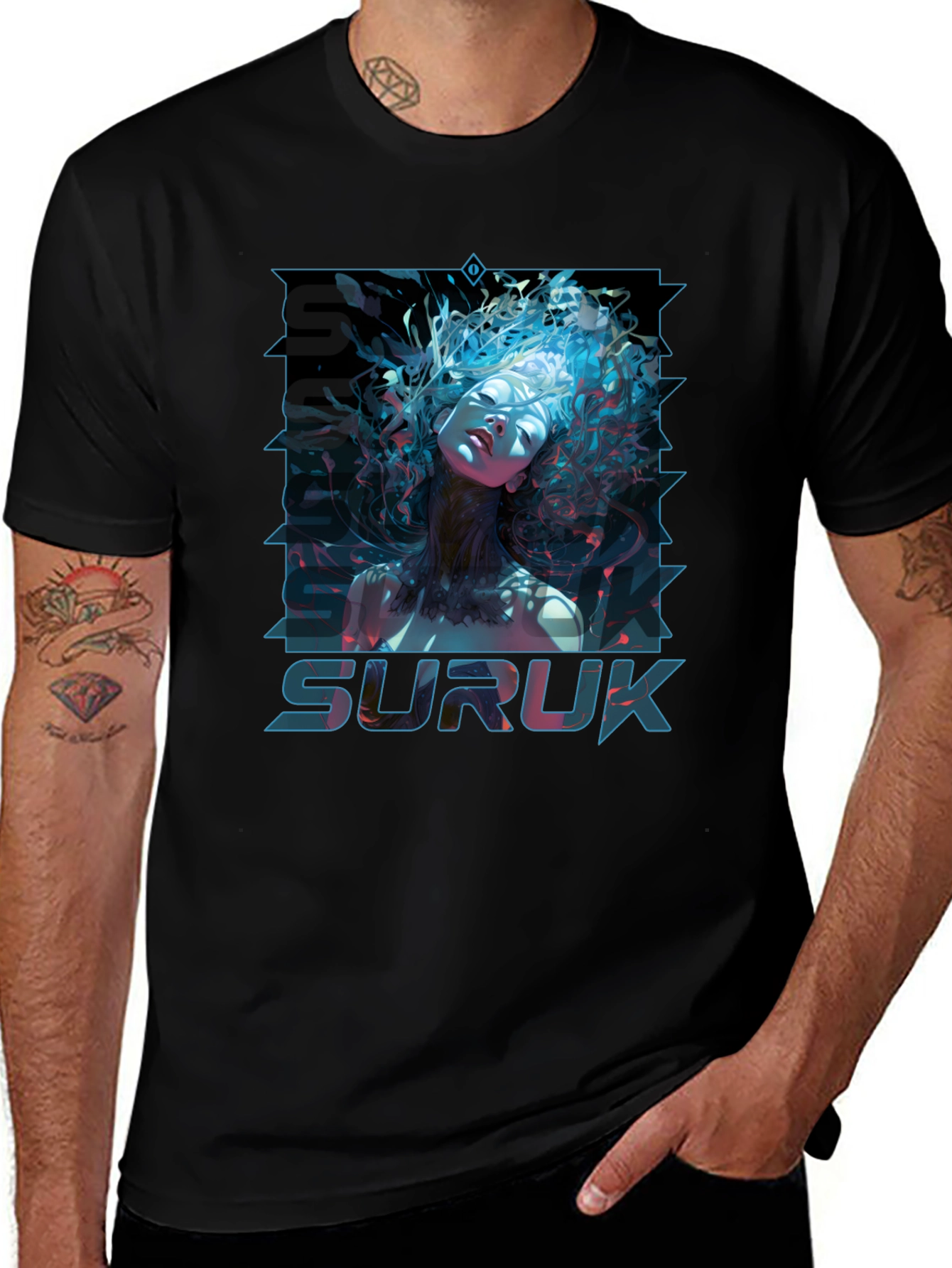 Suruk Graphic Tee - Edgy Urban Style