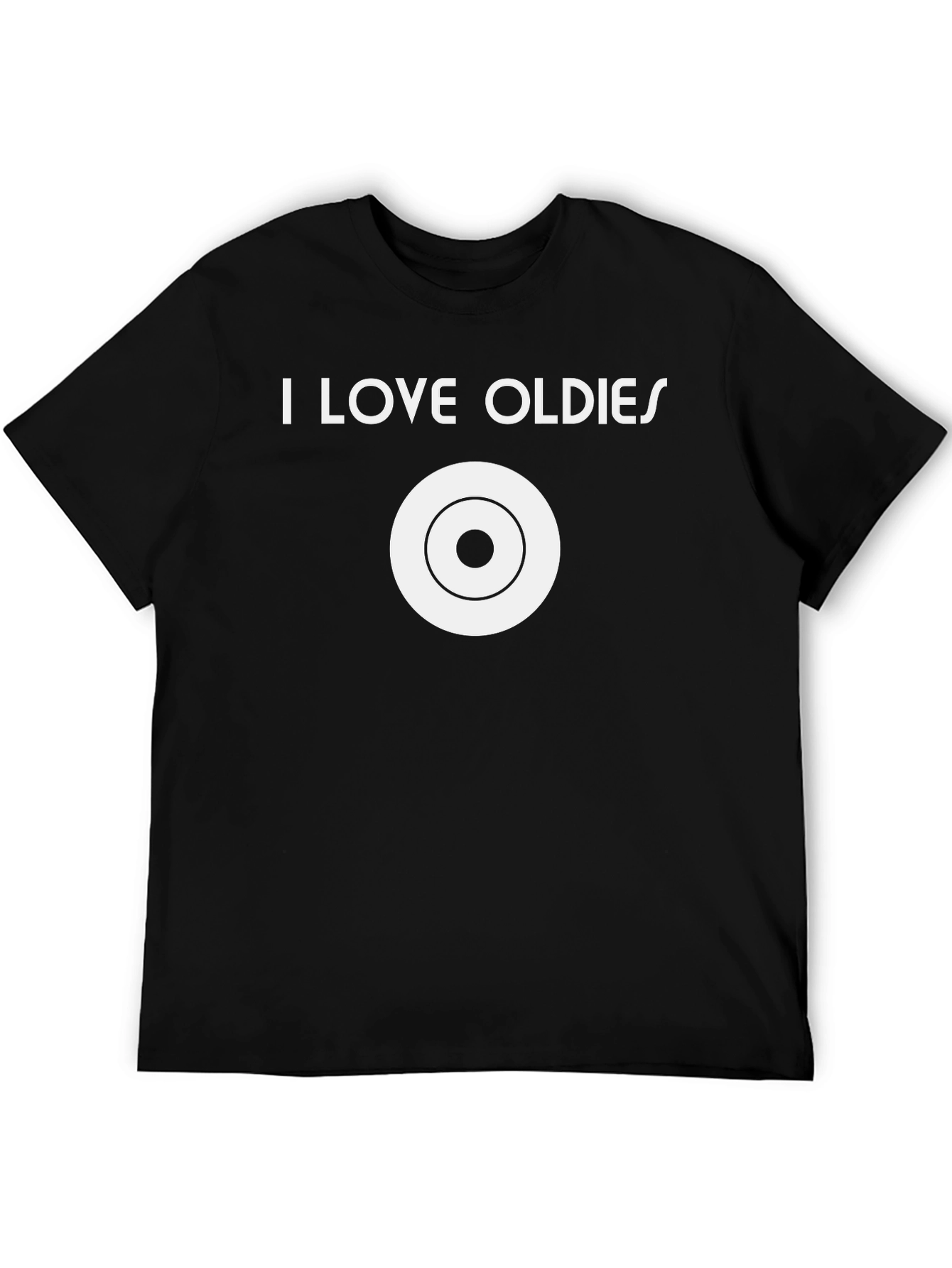 I Love Oldies Music T-Shirt Retro Vinyl Style