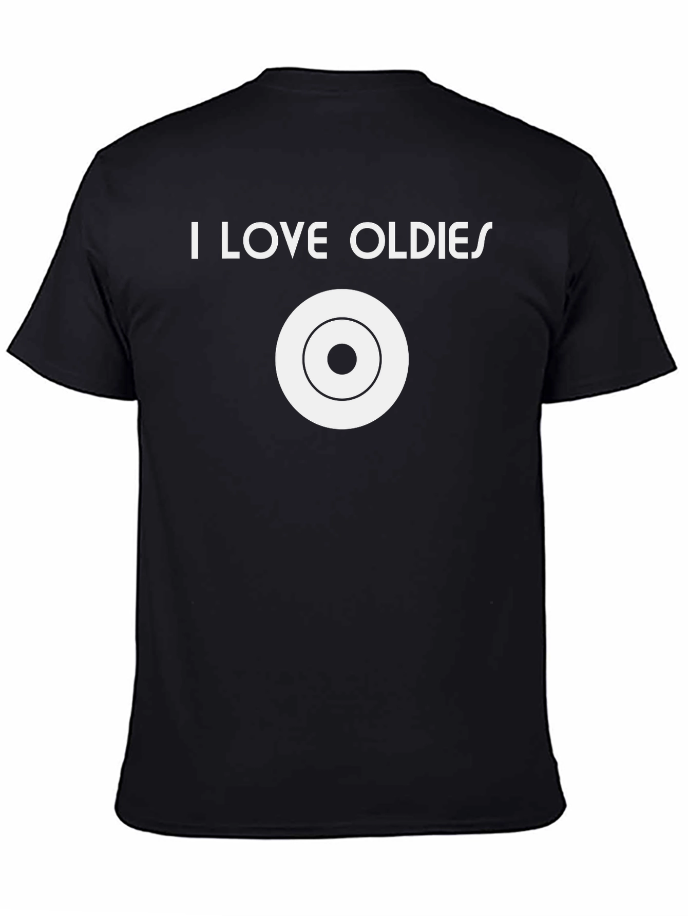 I Love Oldies Music T-Shirt Retro Vinyl Style