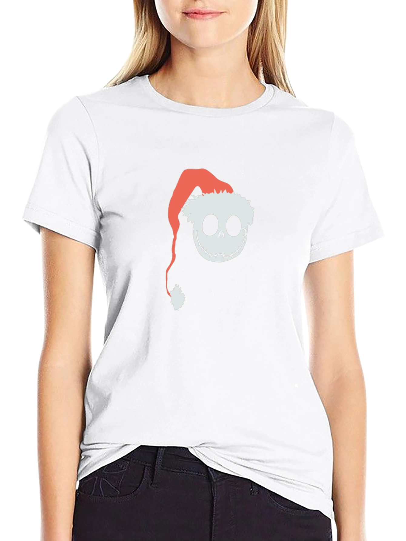 Jack Skellington Santa Hat T-Shirt
