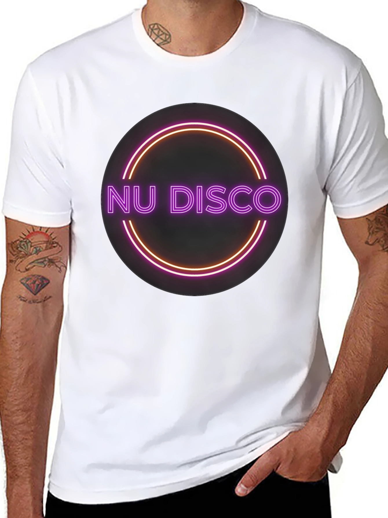 Nu Disco Neon T-Shirt - Retro Music Tee
