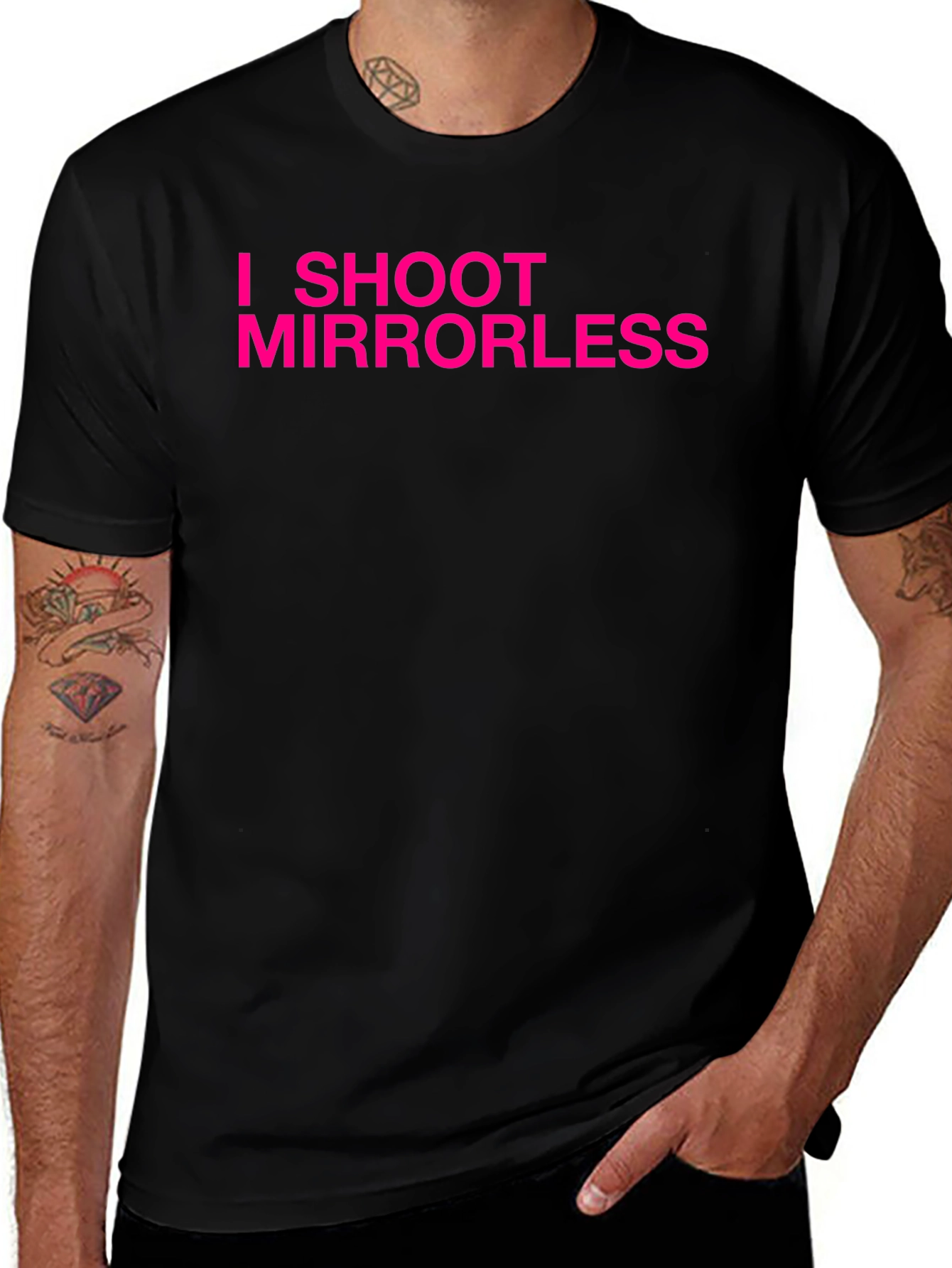 I Shoot Mirrorless T-Shirt - Photographer Apparel