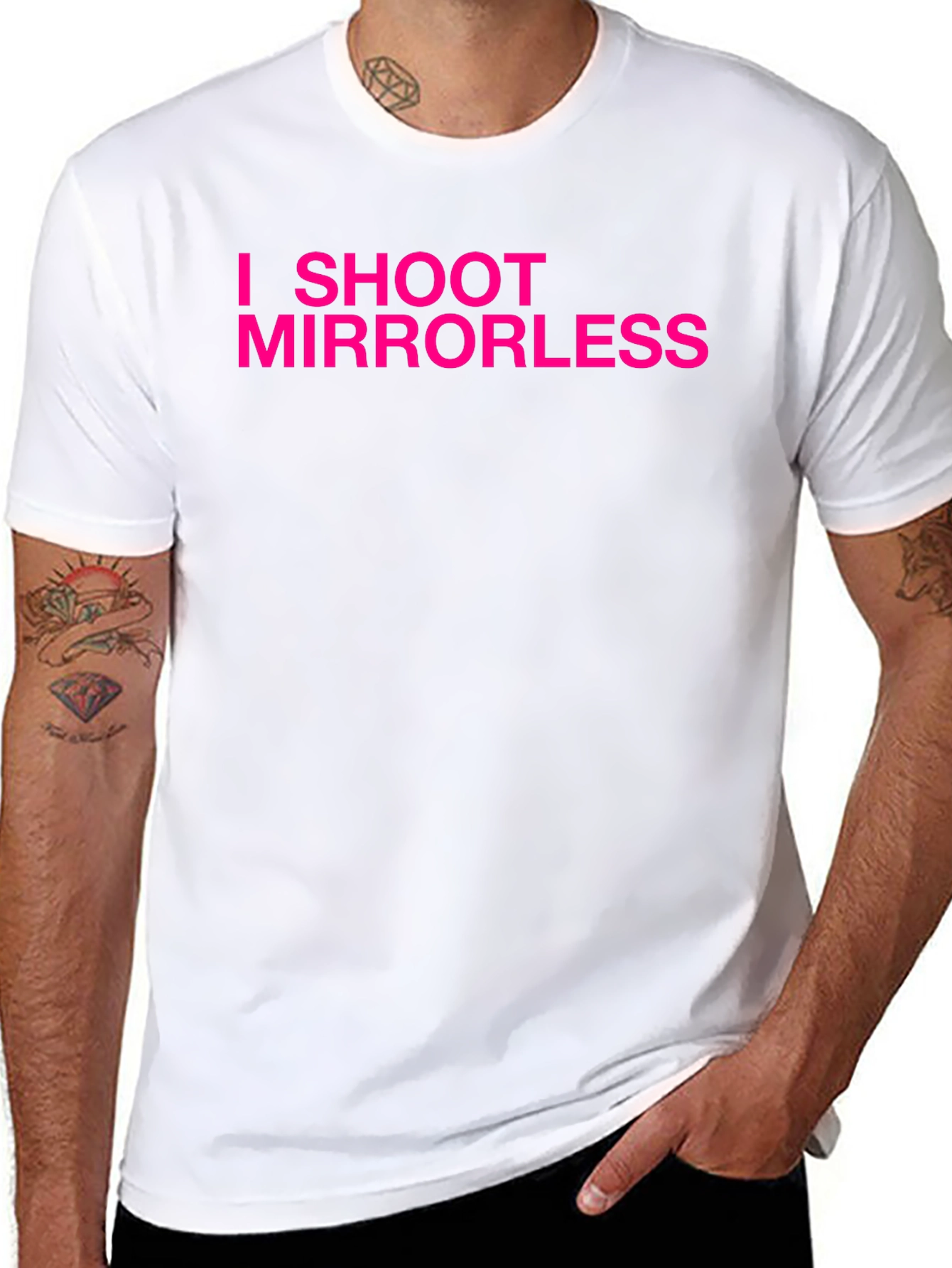 I Shoot Mirrorless T-Shirt - Photographer Apparel