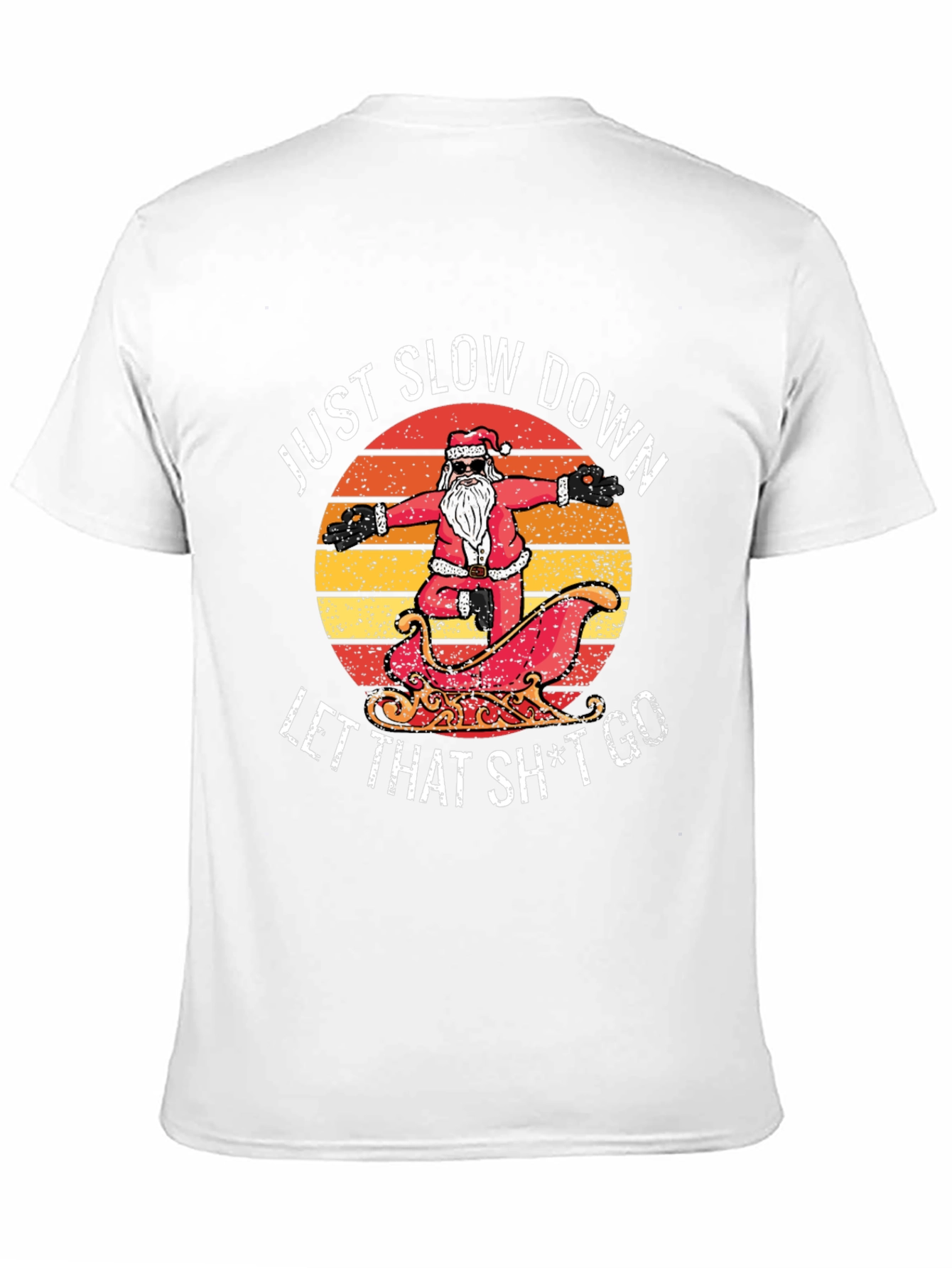 Relaxed Santa Graphic Tee - Just Slow Down