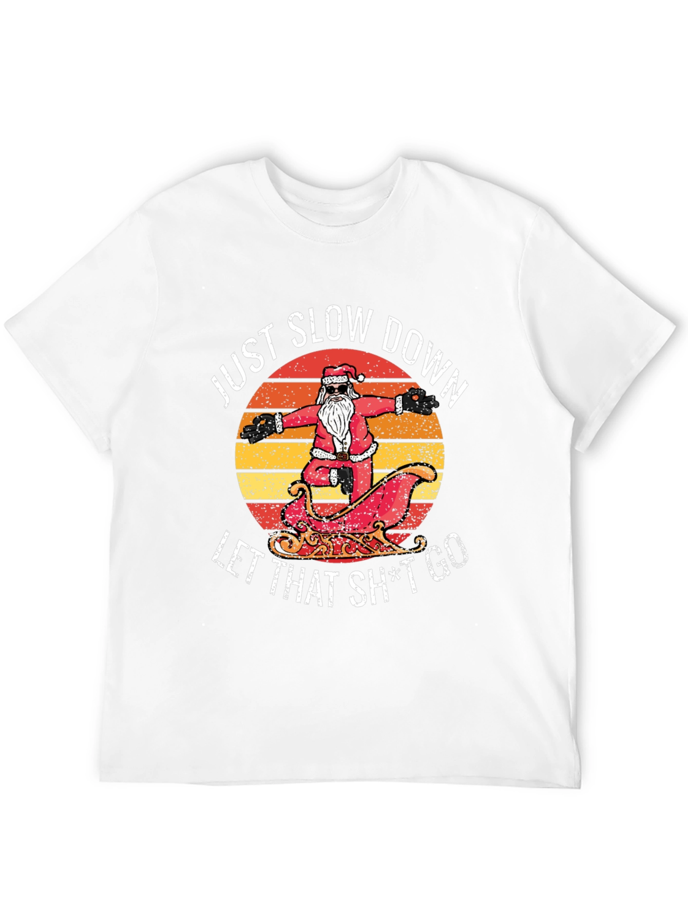 Relaxed Santa Graphic Tee - Just Slow Down