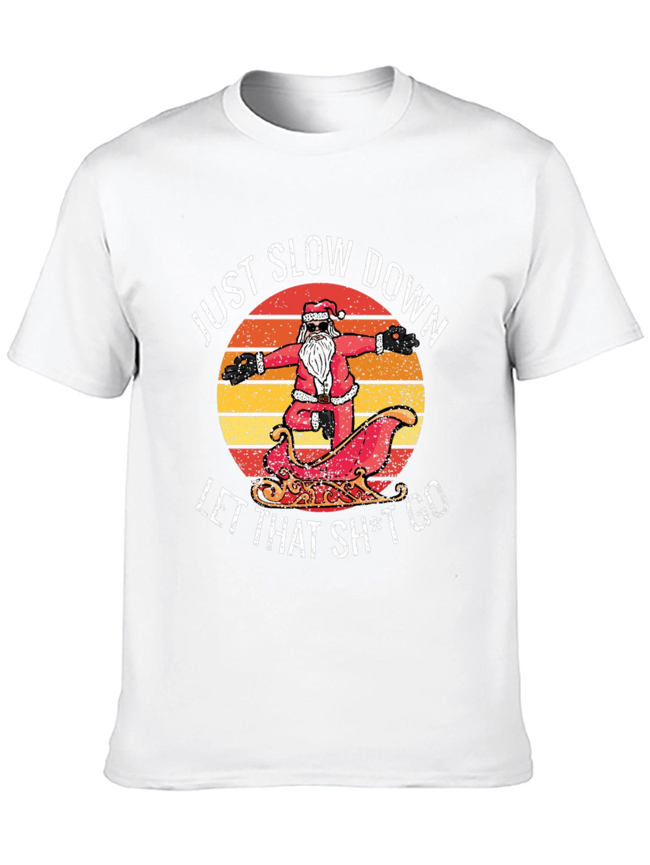 Relaxed Santa Graphic Tee - Just Slow Down