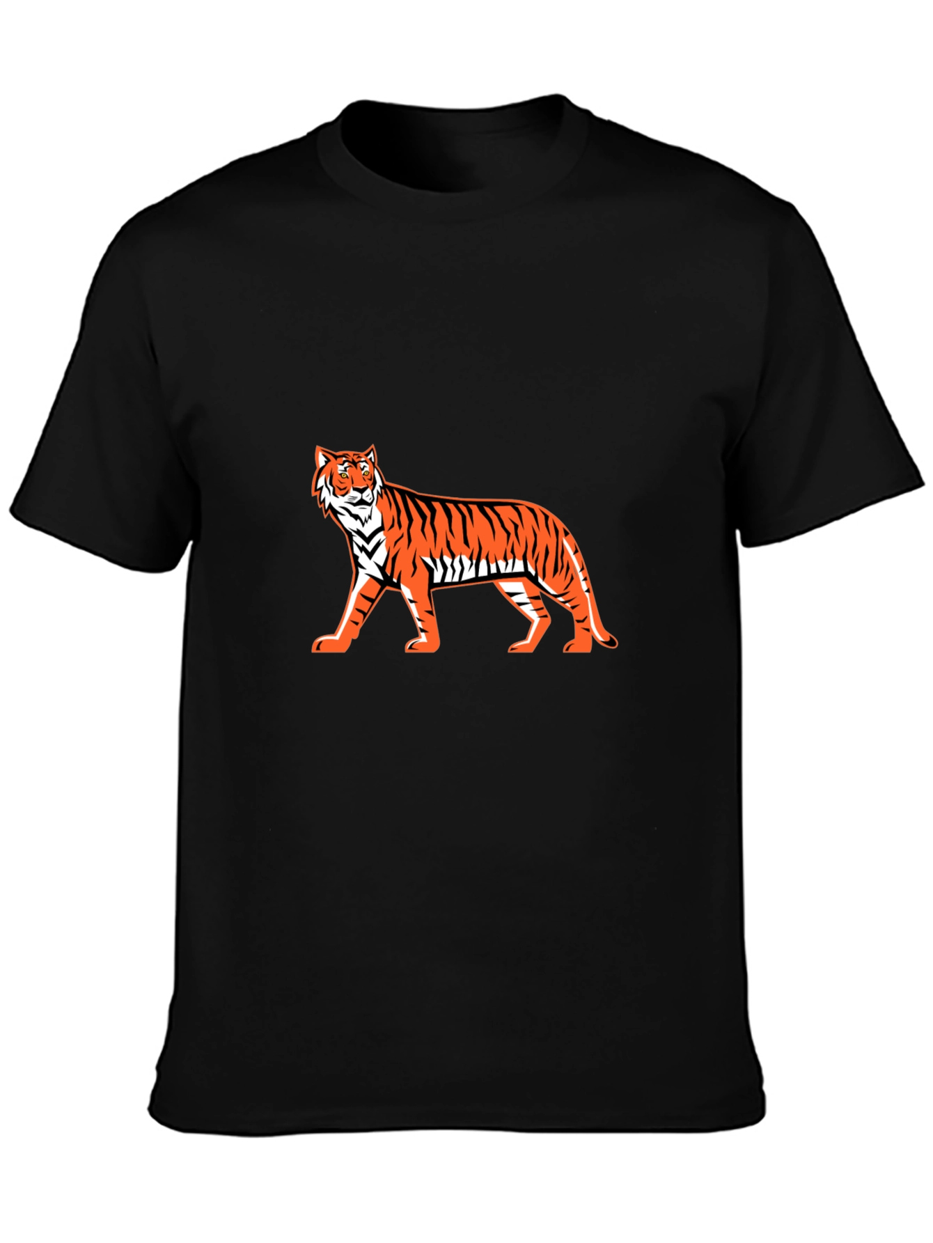 Bold Tiger Graphic Tee - Stylish Black T-Shirt