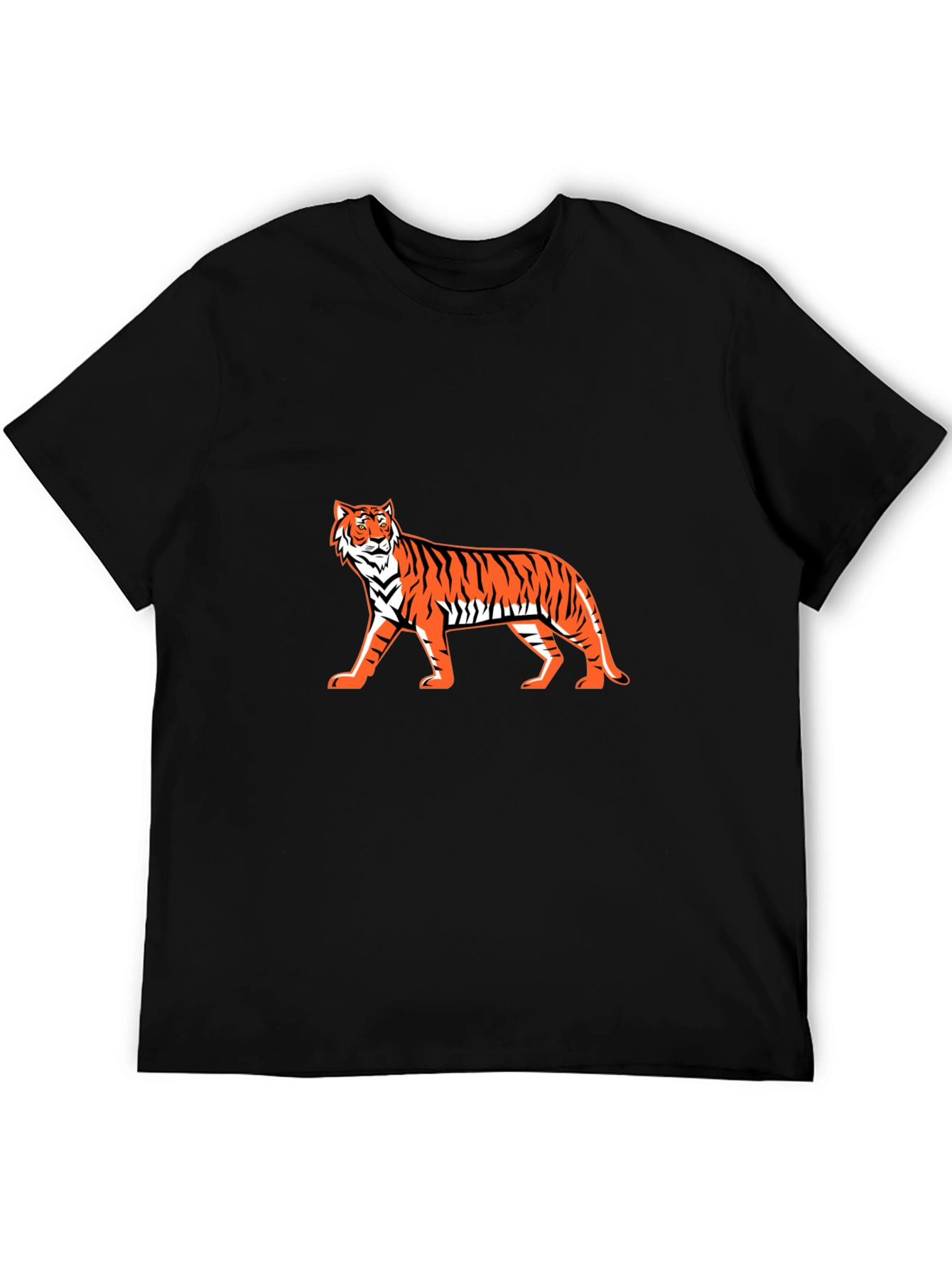Bold Tiger Graphic Tee - Stylish Black T-Shirt