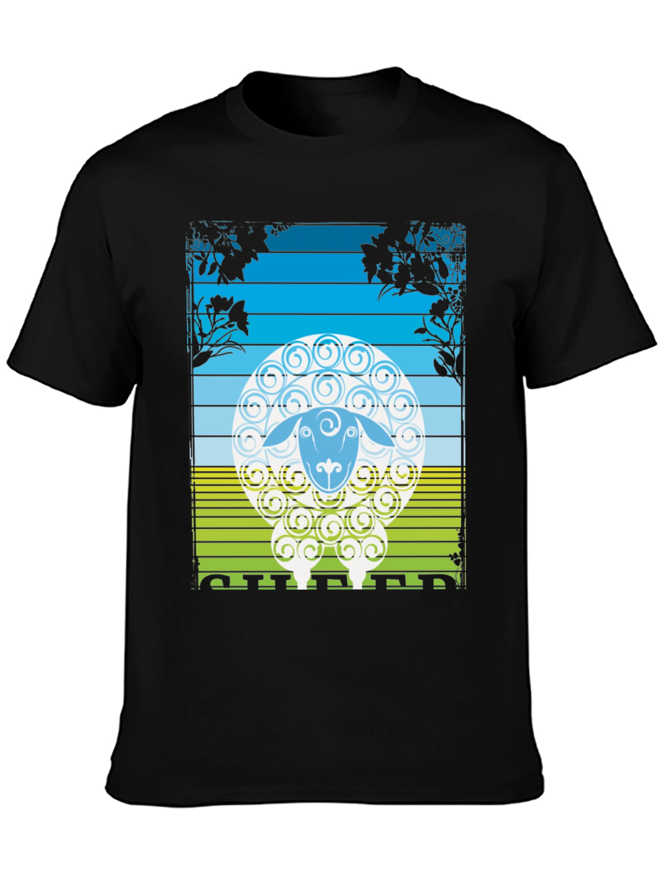 Sheep Graphic T-Shirt - Nature Inspired Design
