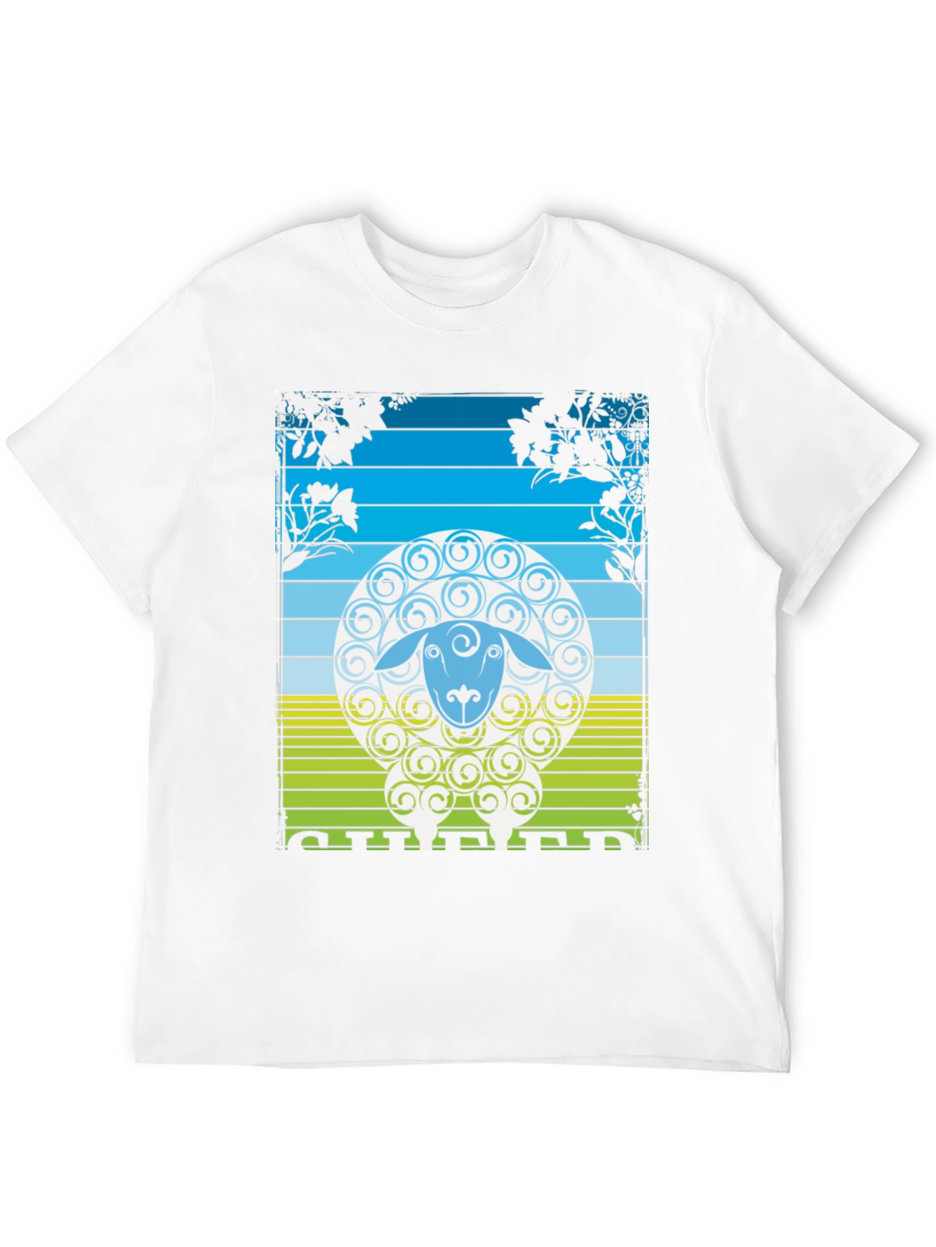 Sheep Graphic T-Shirt - Nature Inspired Design