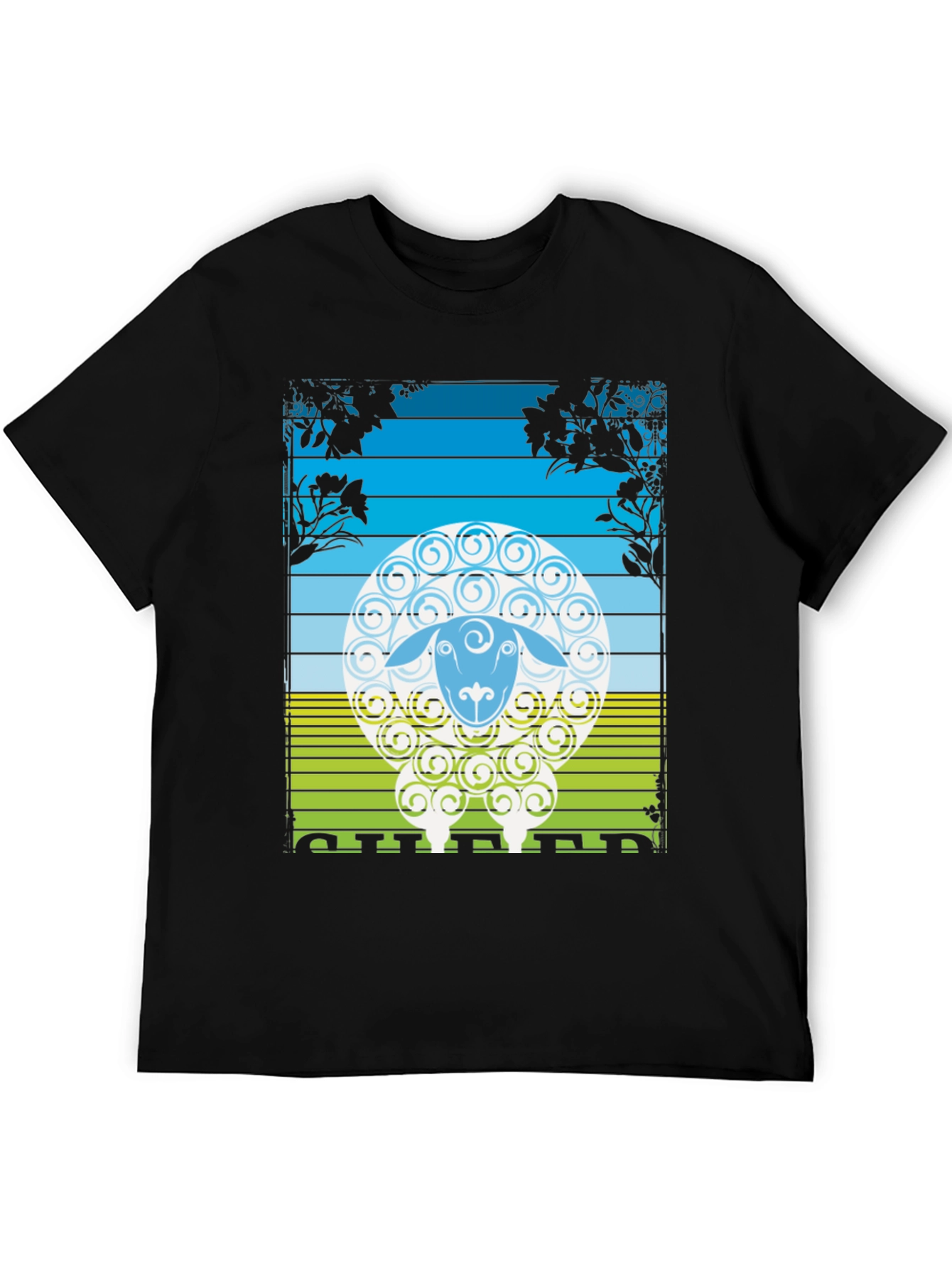 Sheep Graphic T-Shirt - Nature Inspired Design