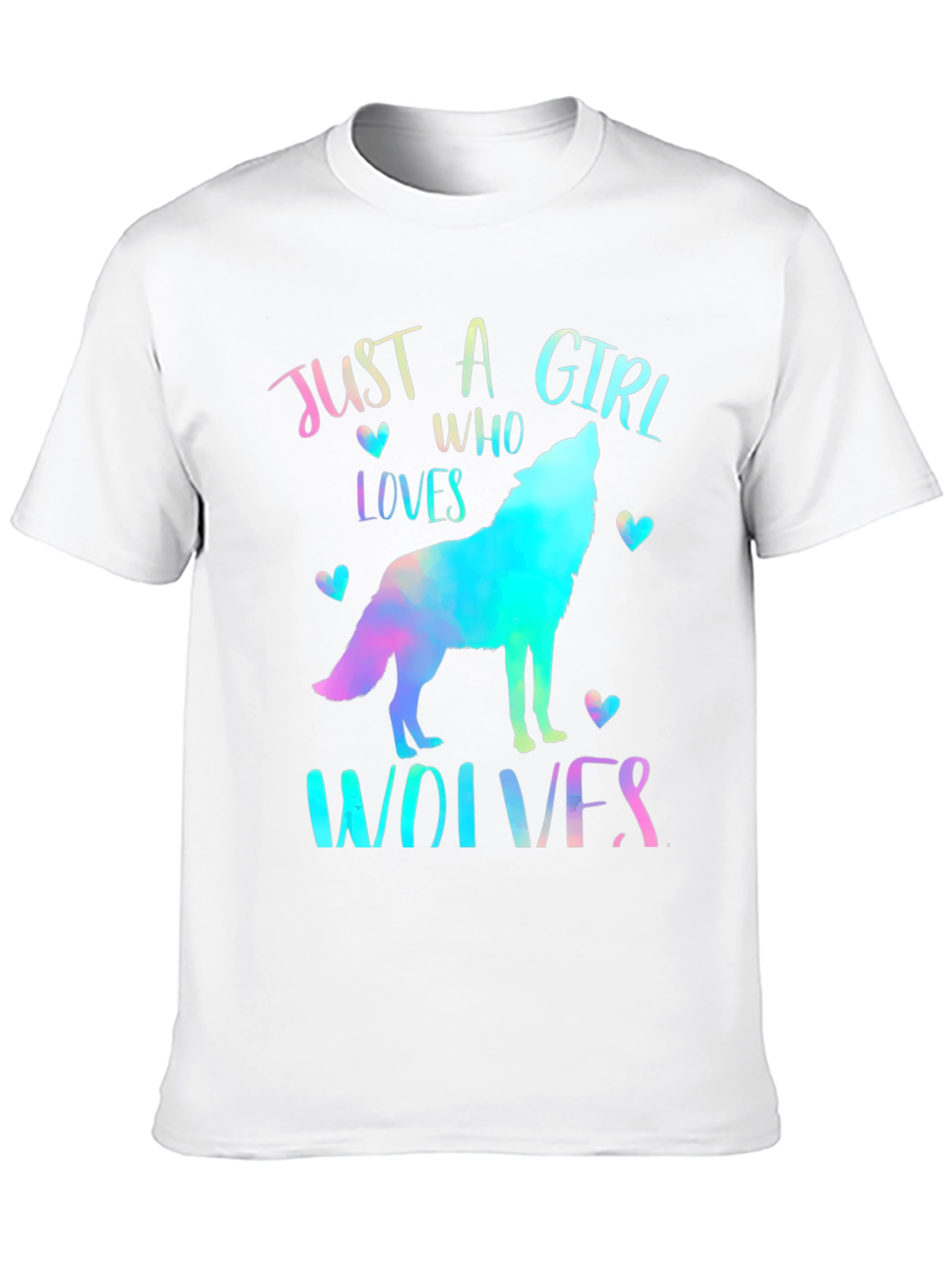 Just A Girl Who Loves Wolves Graphic Tee