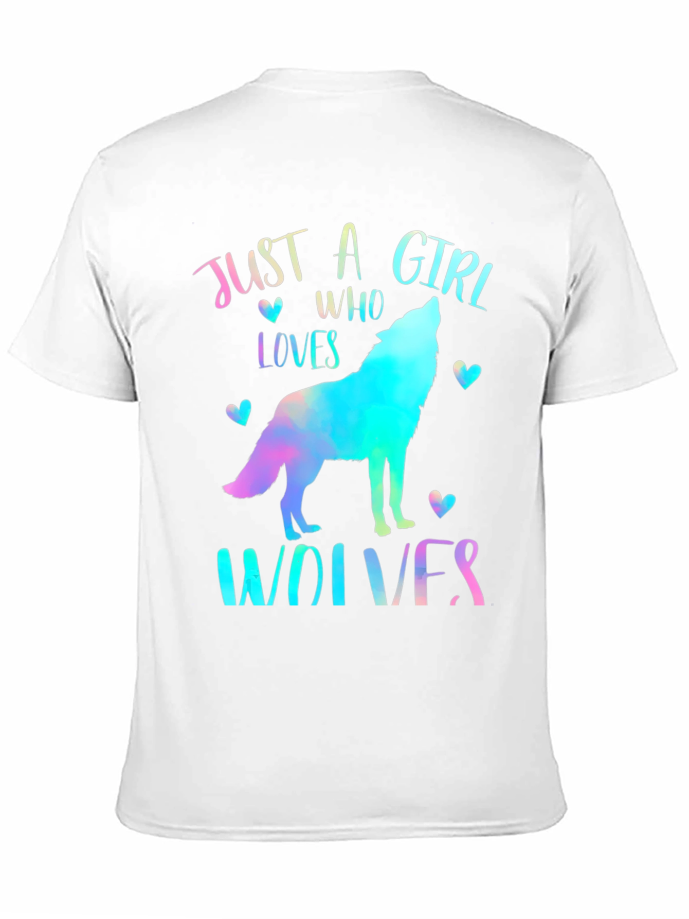 Just A Girl Who Loves Wolves Graphic Tee