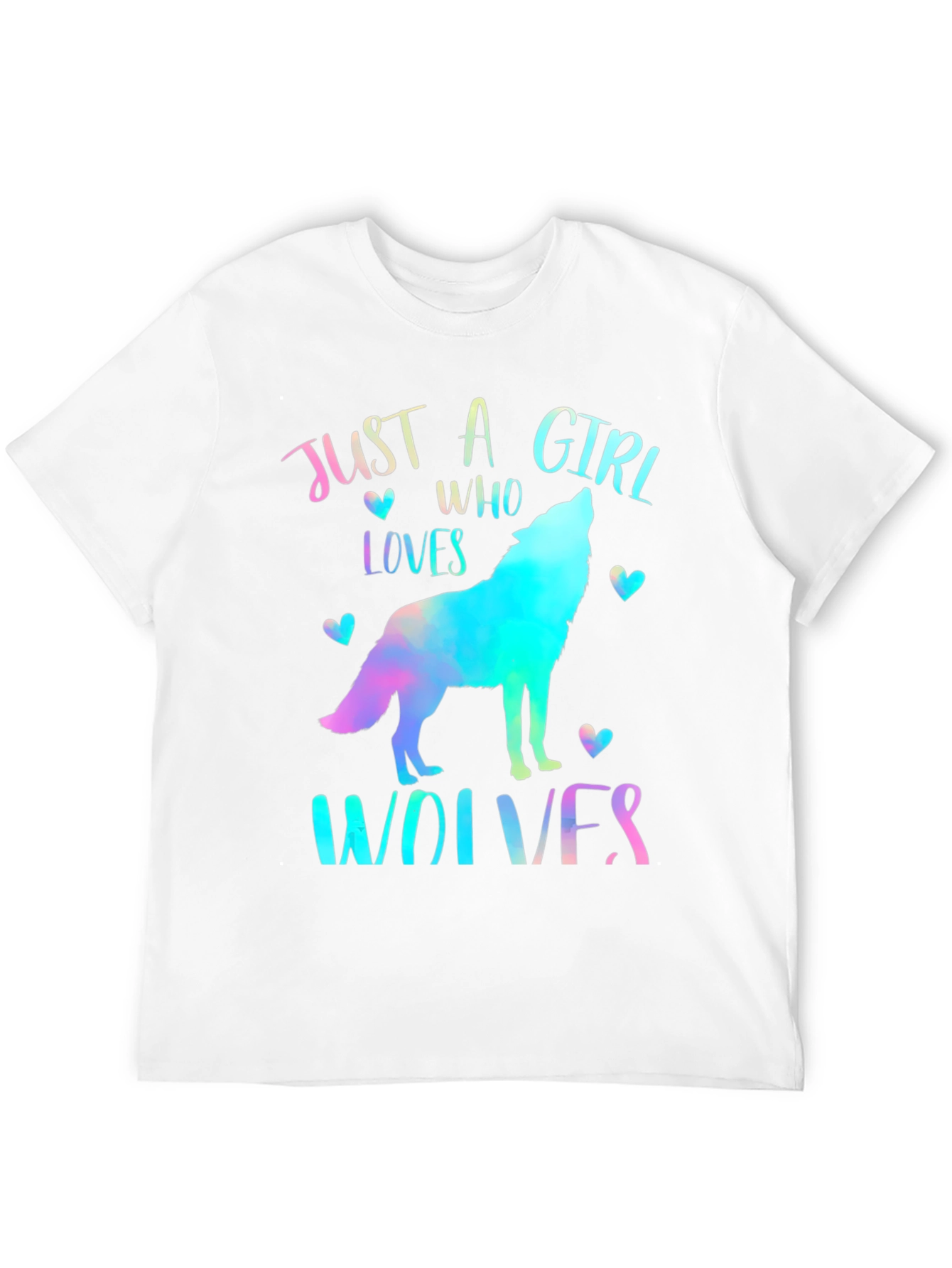 Just A Girl Who Loves Wolves Graphic Tee