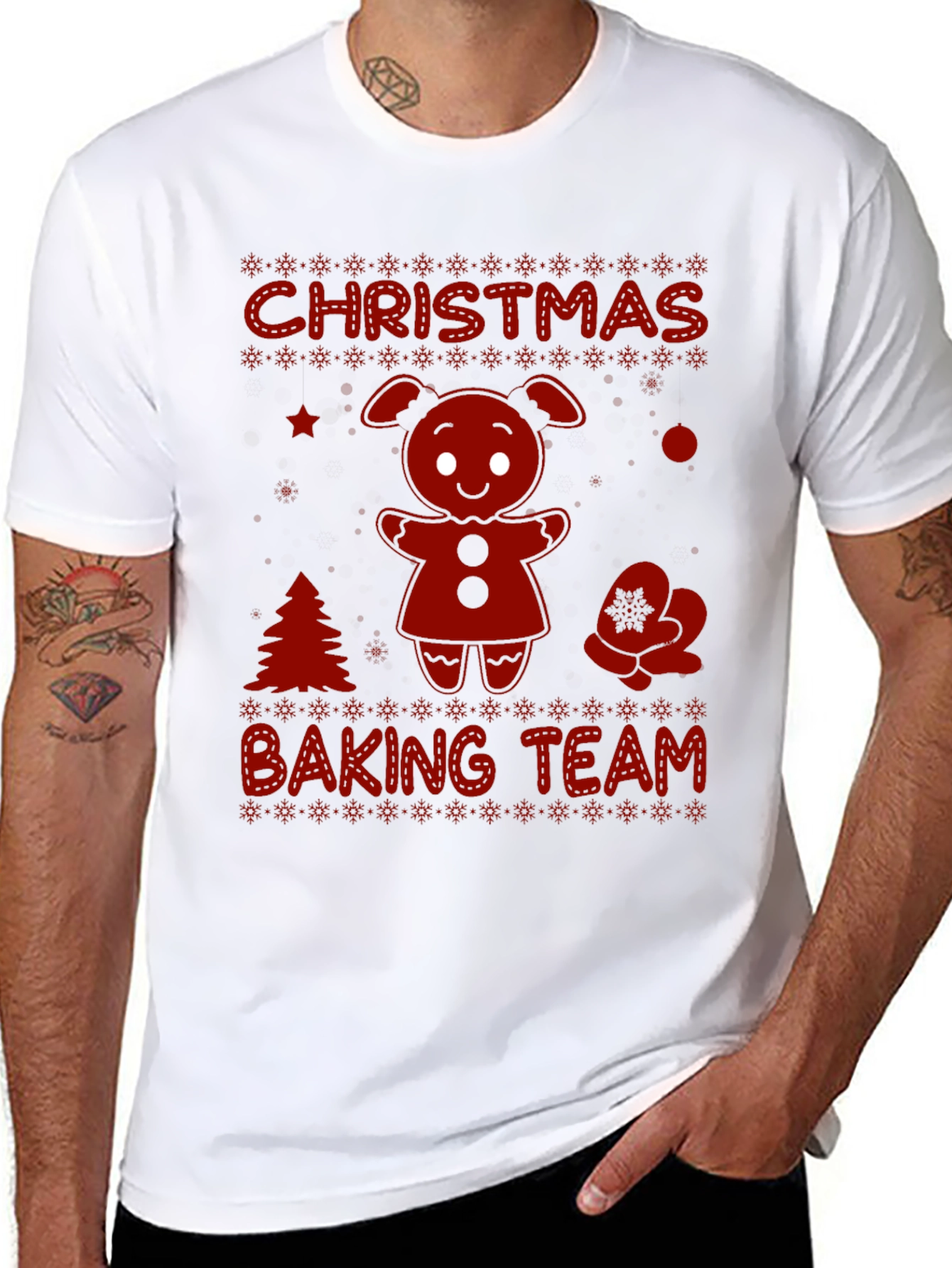 Christmas Baking Team Gingerbread Tee