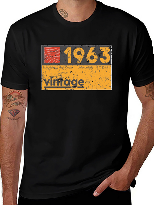 Vintage 1963 Cassette Tape Graphic T-Shirt