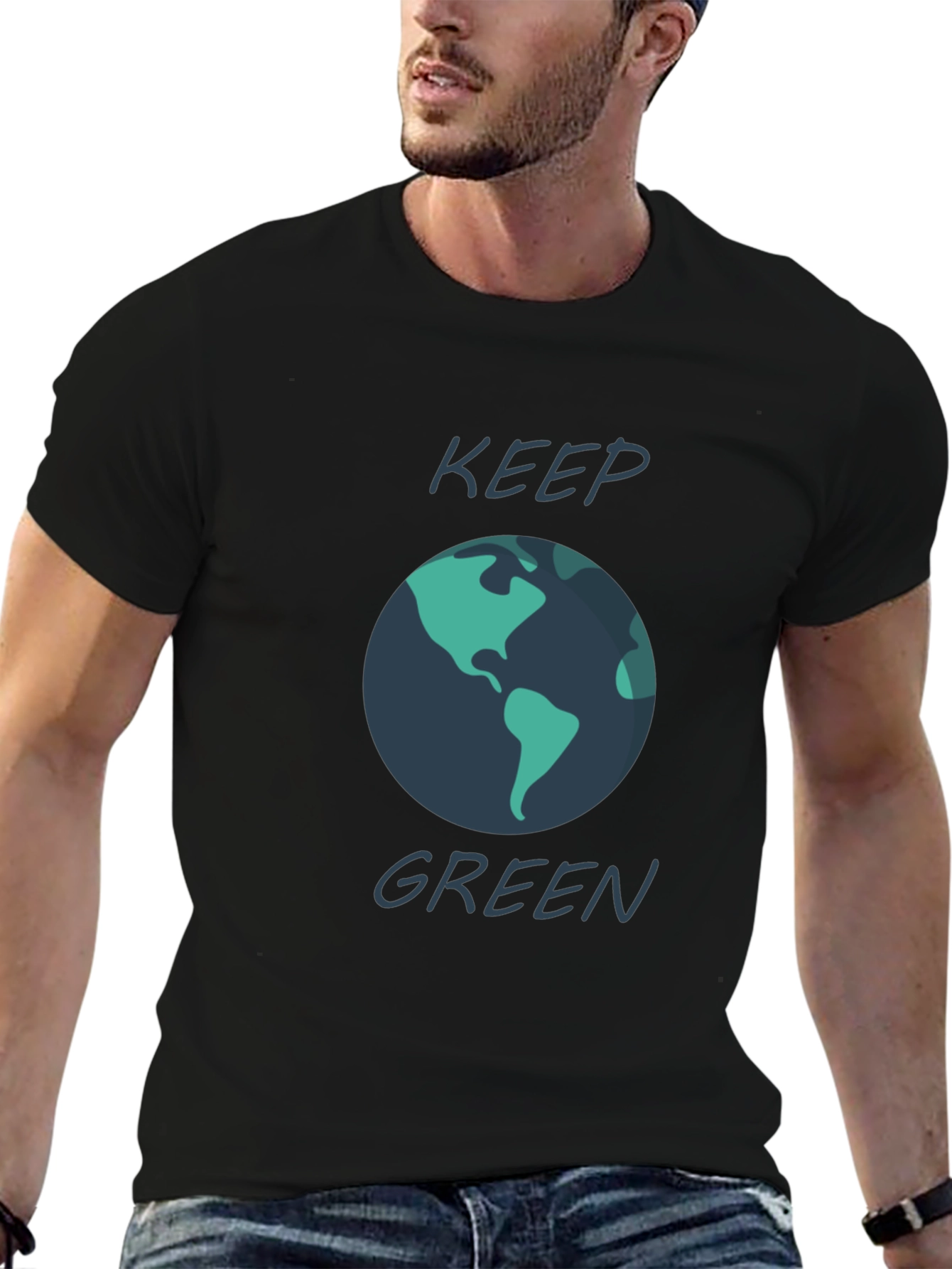 Keep Green Graphic Tee - Eco-Friendly Shirt