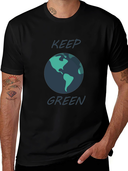 Keep Green Graphic Tee - Eco-Friendly Shirt