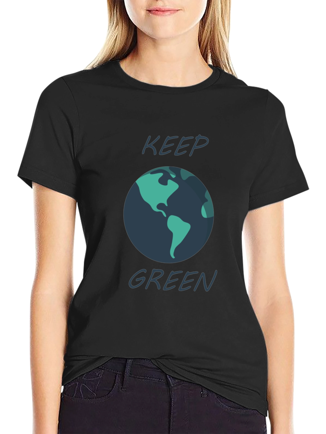 Keep Green Graphic Tee - Eco-Friendly Shirt