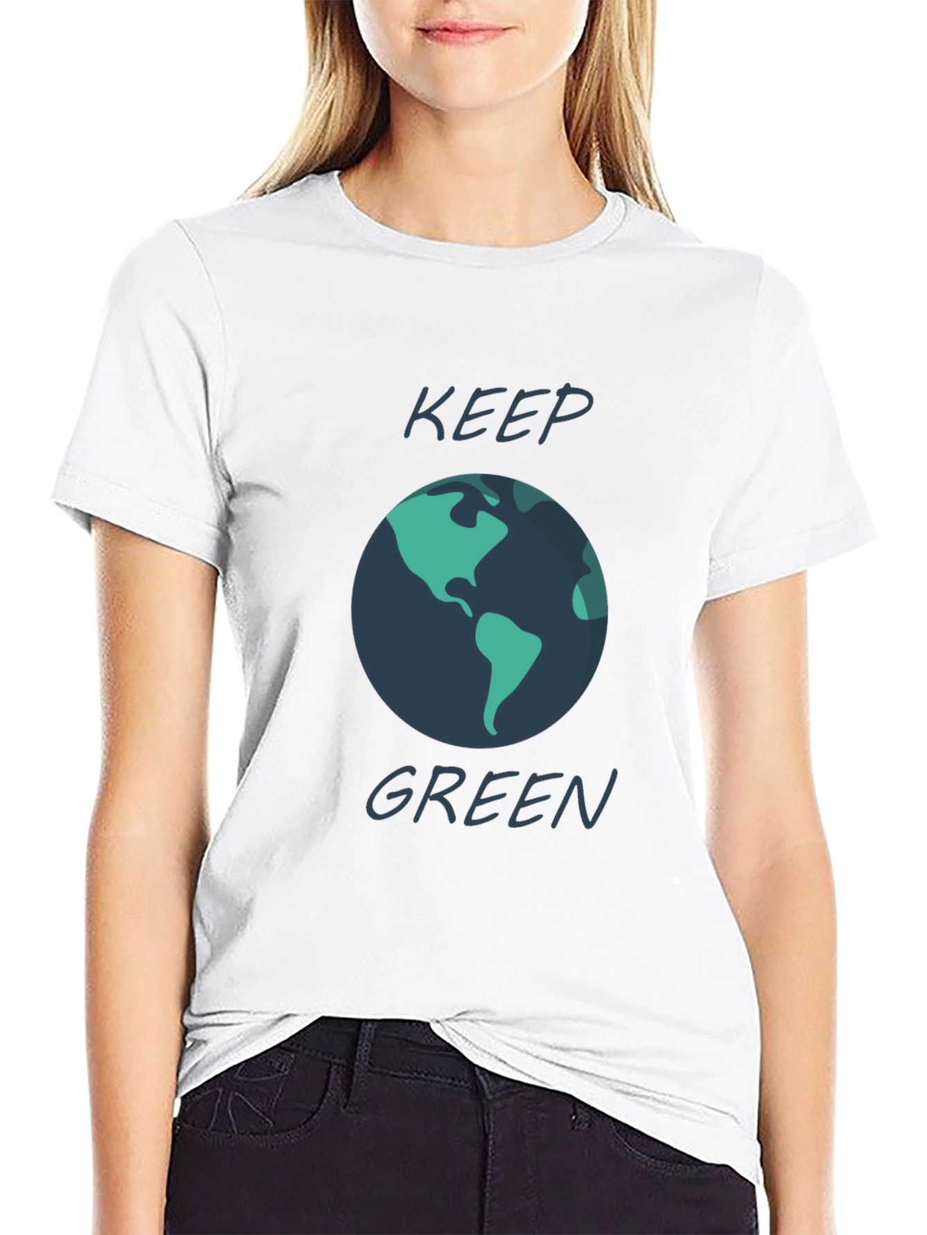 Keep Green Graphic Tee - Eco-Friendly Shirt