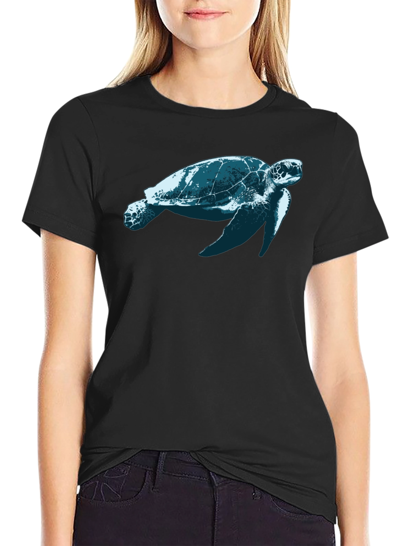 Turtle Graphic Black T-Shirt | Stylish and Comfortable