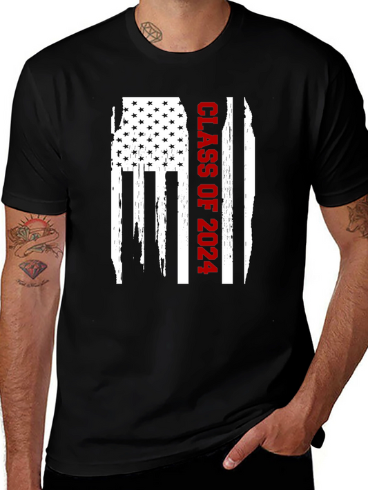 Class of 2024 American Flag T-Shirt
